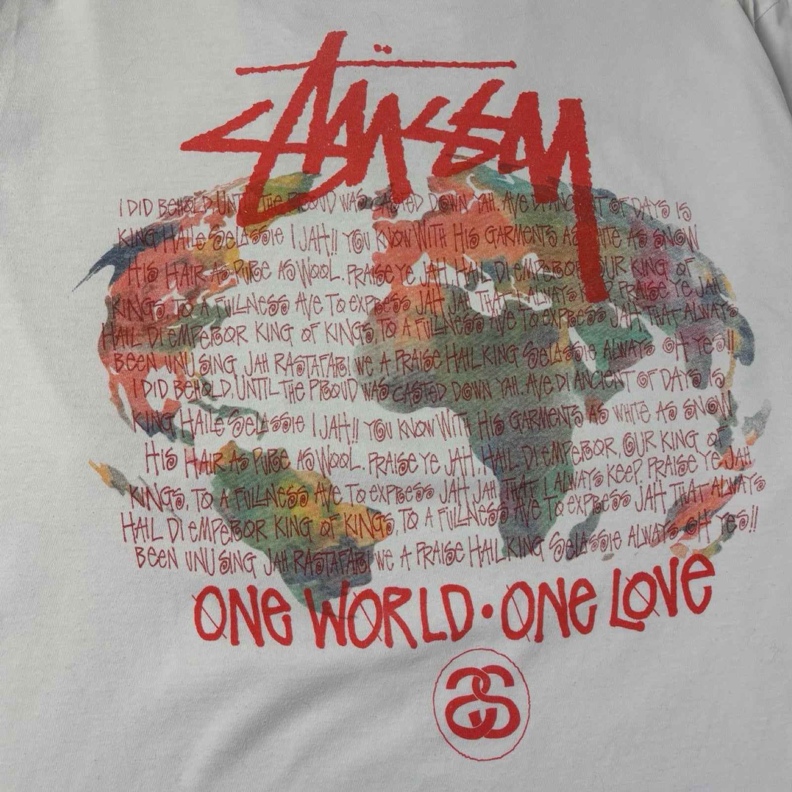Stussy One World One Love L/S Shirt White