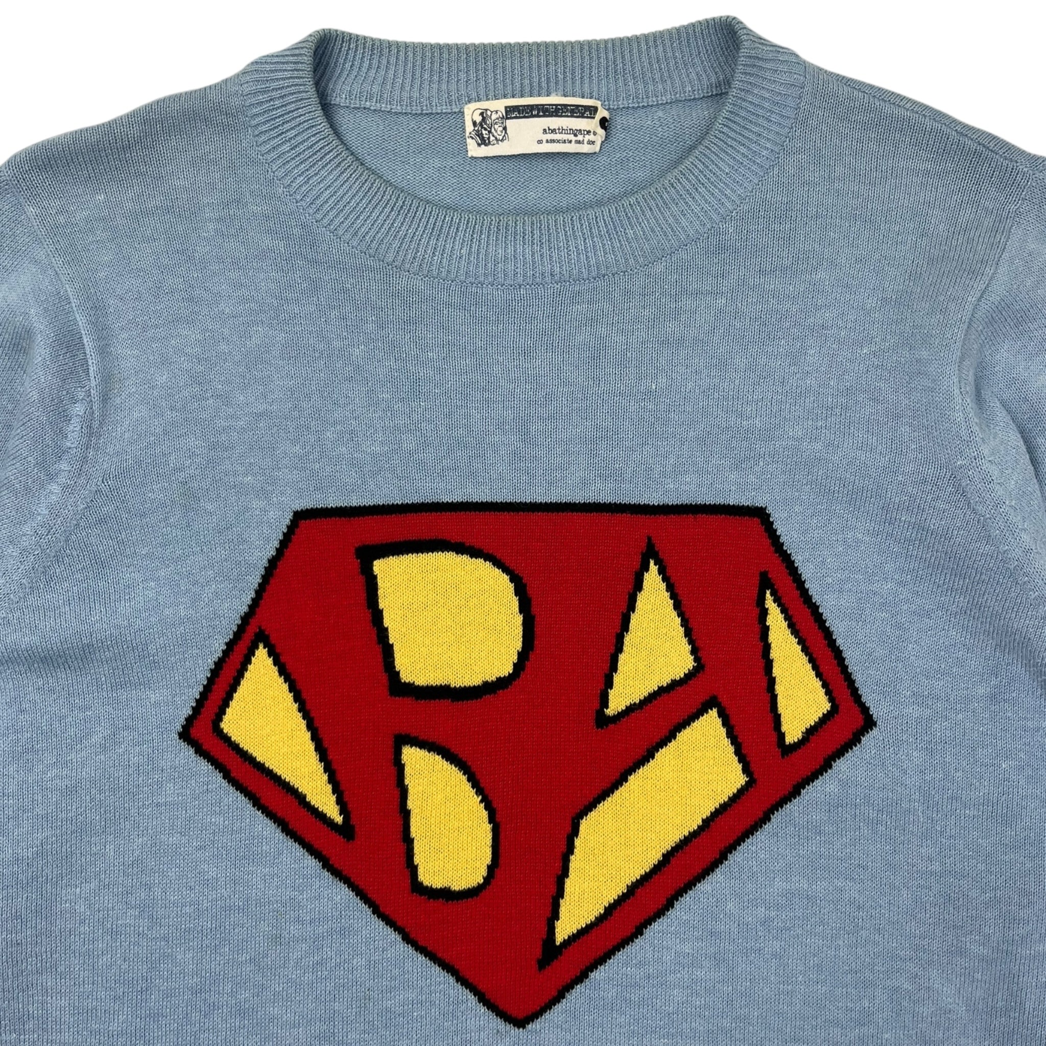 A Bathing Ape Superman Knit Sweater