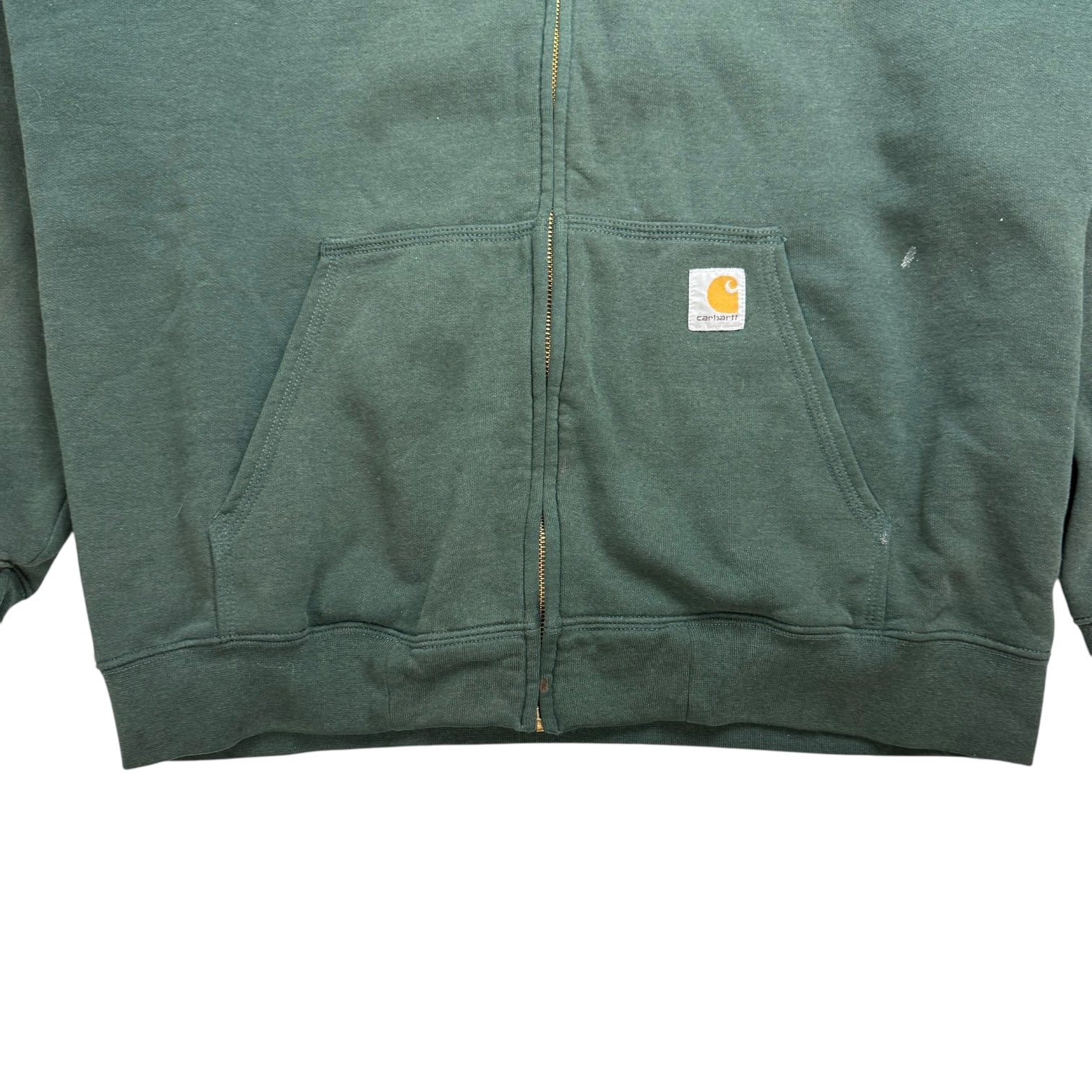 Vintage Carhartt Zip Up Hoodie Deep Green