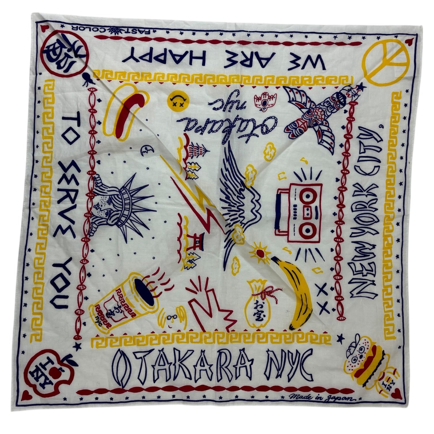 Otakara NYC Bandana White
