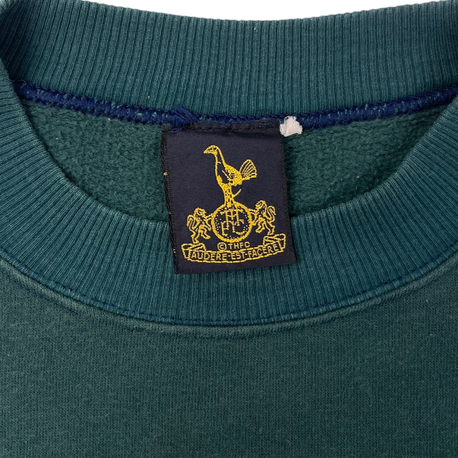 Vintage Tottenham Hotspurs Football Club Script Spell out Crewneck Sweatshirt Green