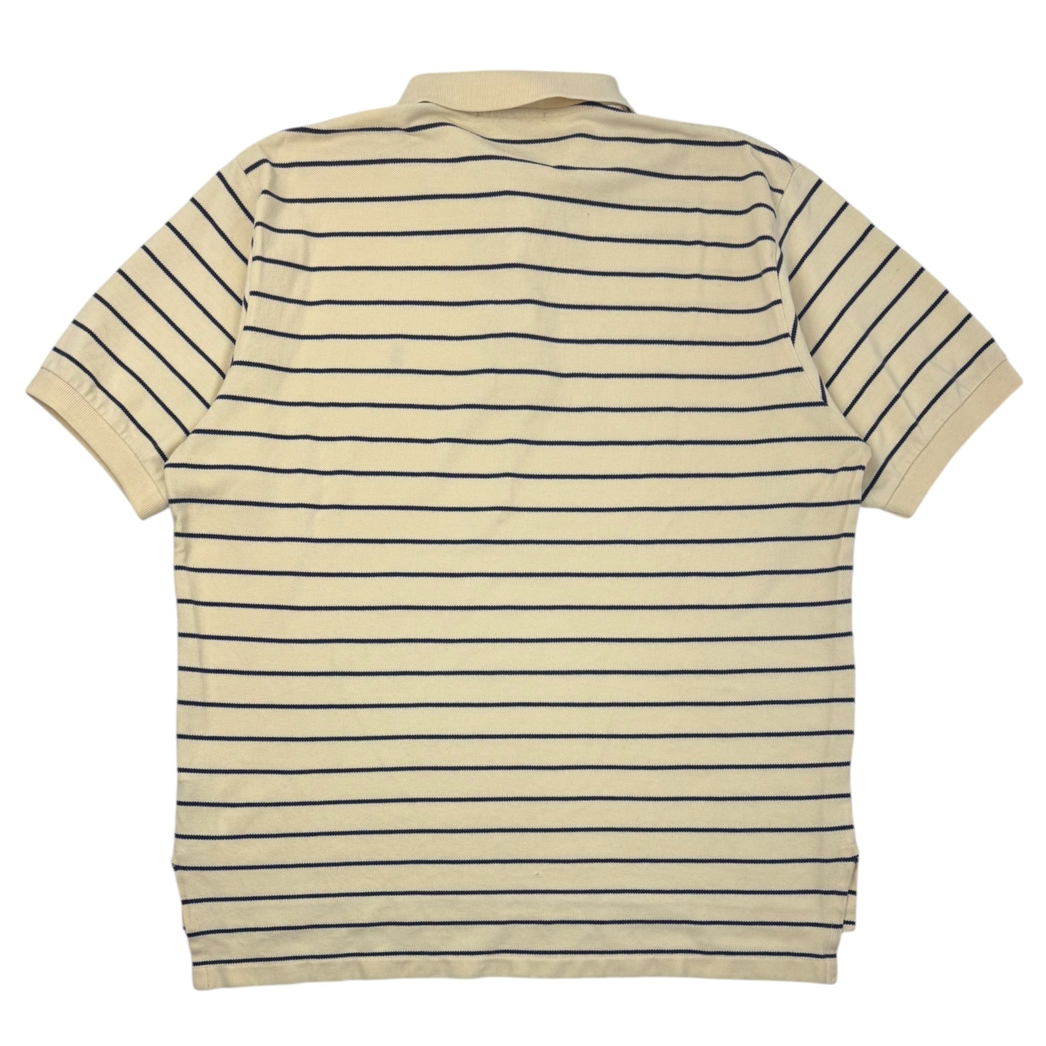 Vintage Polo Ralph Lauren Striped Polo Shirt Cream