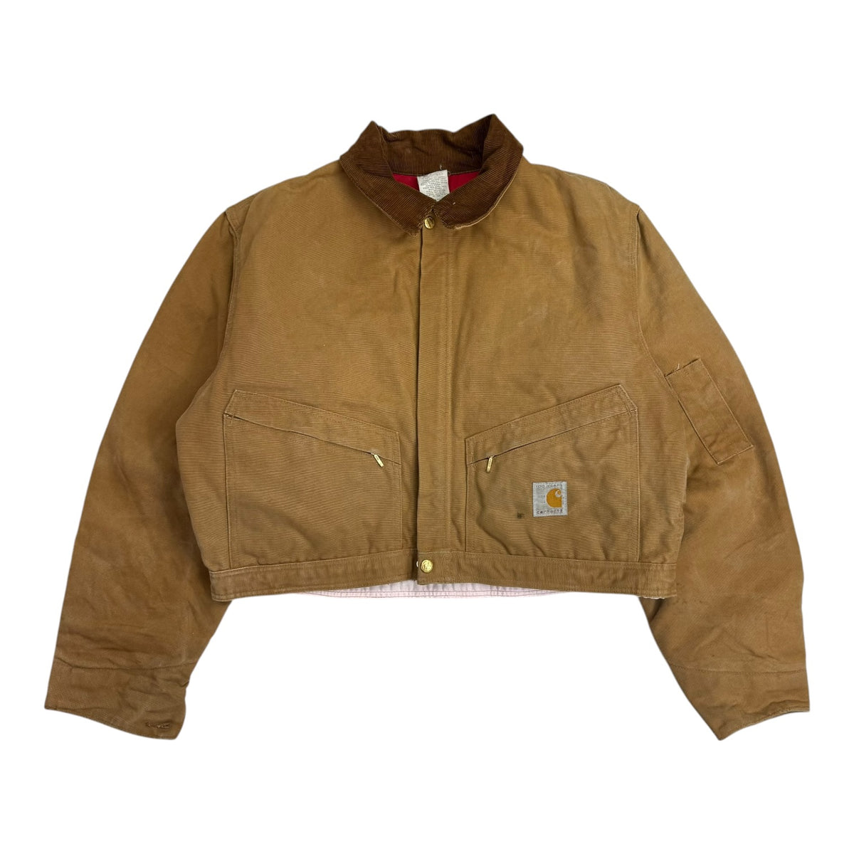 Vintage Carhartt Custom Cropped Jacket Tan