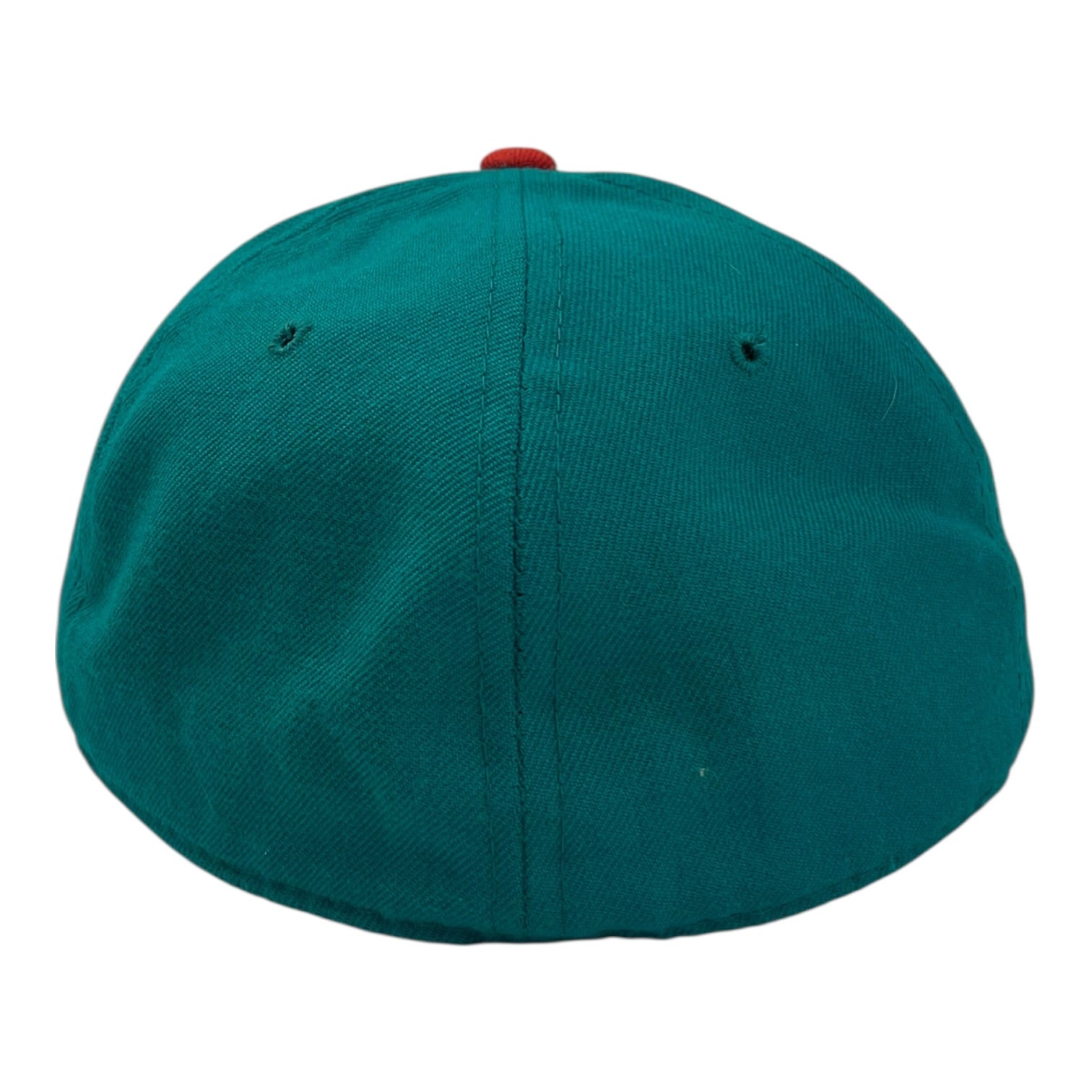 Vintage Miami Dolphins Double Line Script Fitted Hat Teal