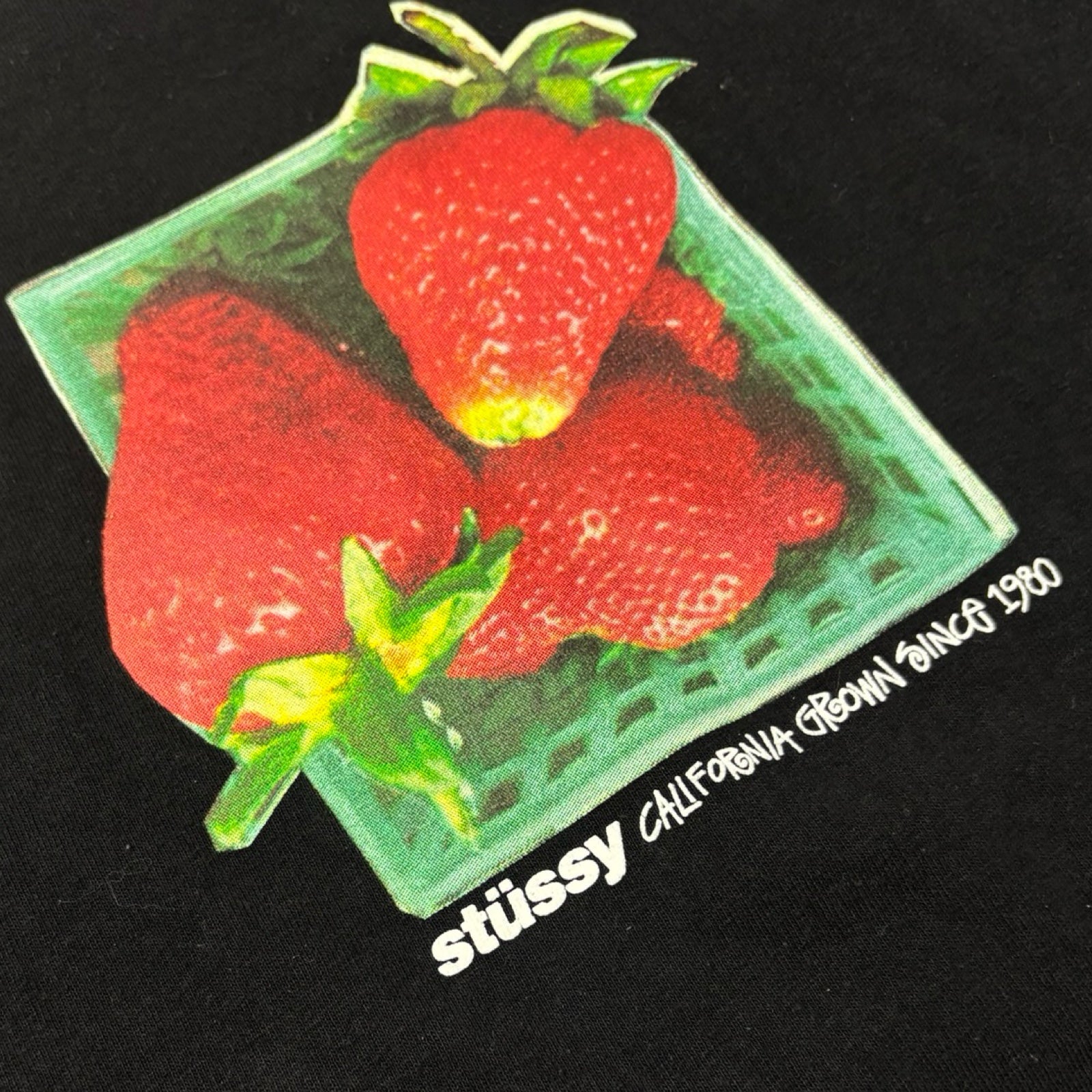 Stussy Berries Tee Black