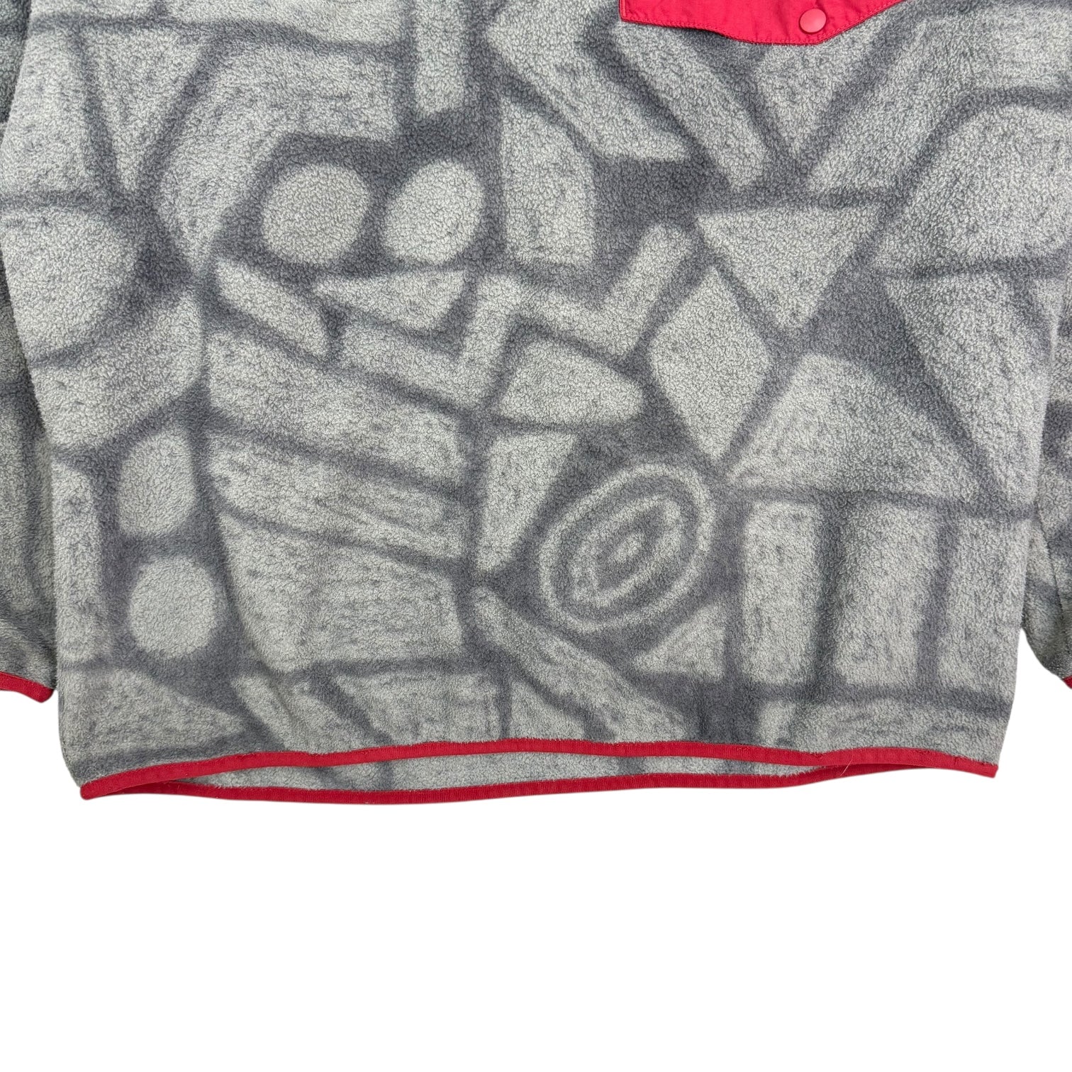 Vintage Patagonia Synchilla Snap-T Fleece Pullover Grey/Red