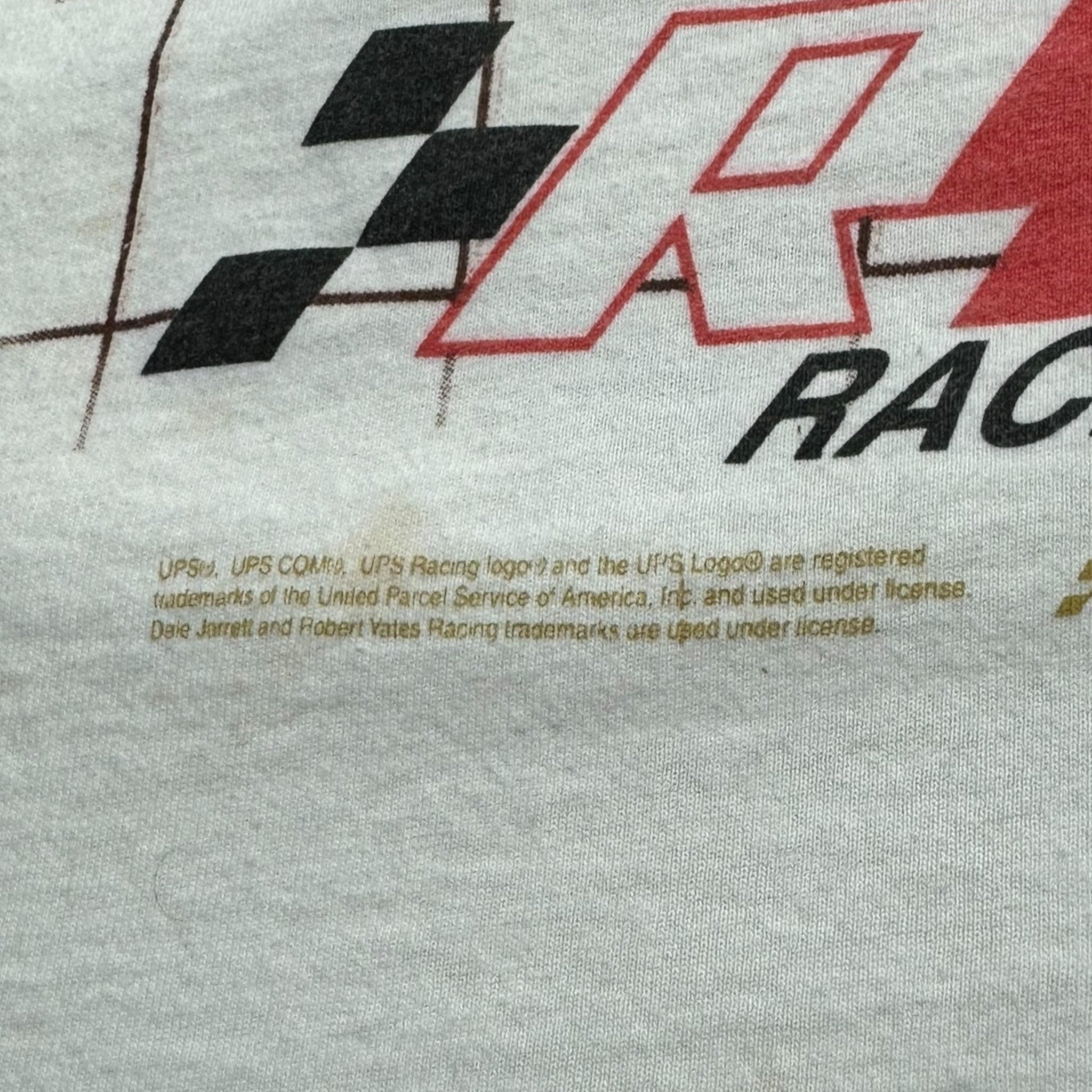 Vintage Dale Jarrett Special Delivery Nascar Tee White