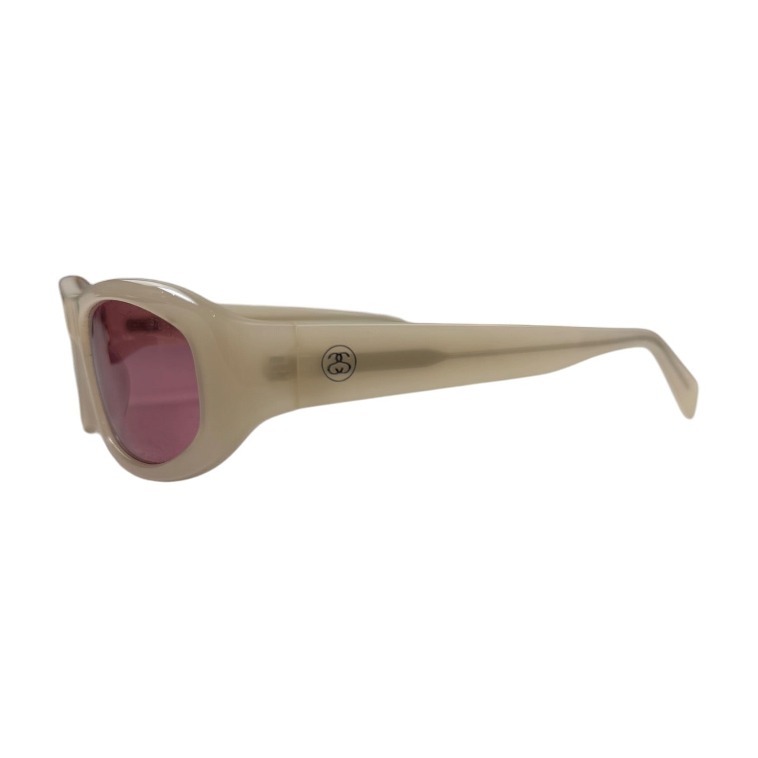 Stussy Landon Sunglasses Bone/Pink