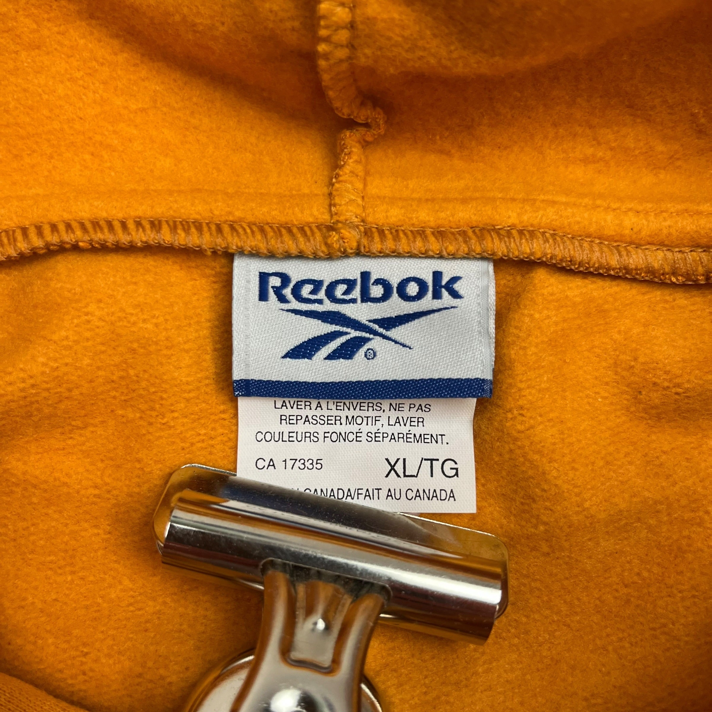 Vintage Reebok Hoodie Orange