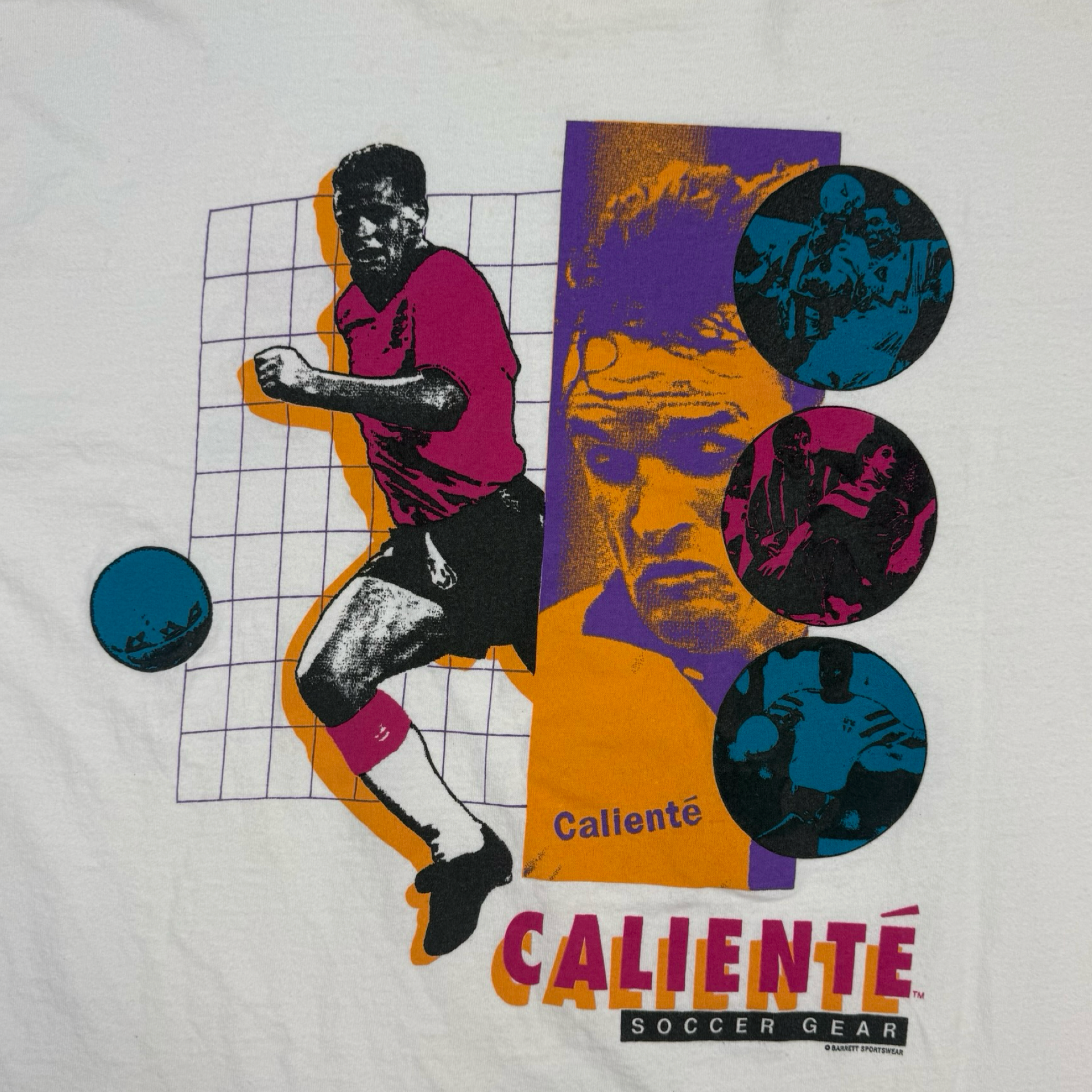Vintage Calienté Soccer Gear L/S Tee White