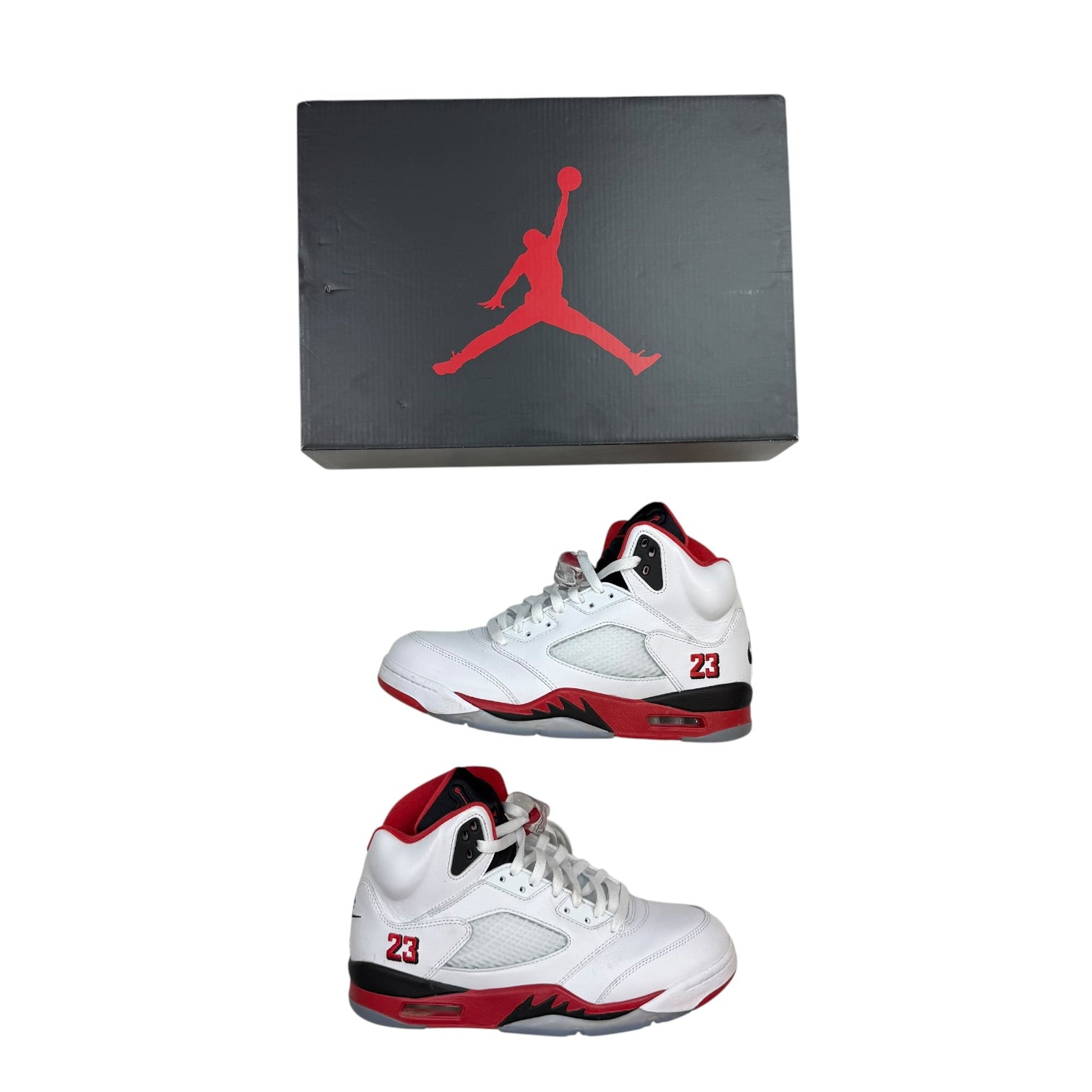 Jordan 5 Retro Fire Red Black Tongue (2025) (Used)