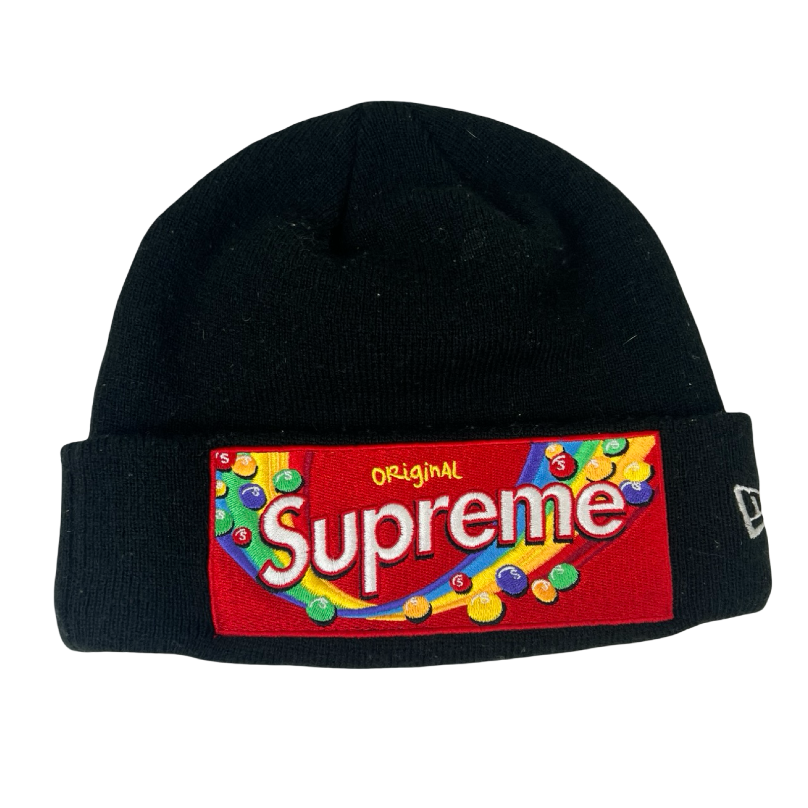 Supreme x Skittles x New Era Beanie Black