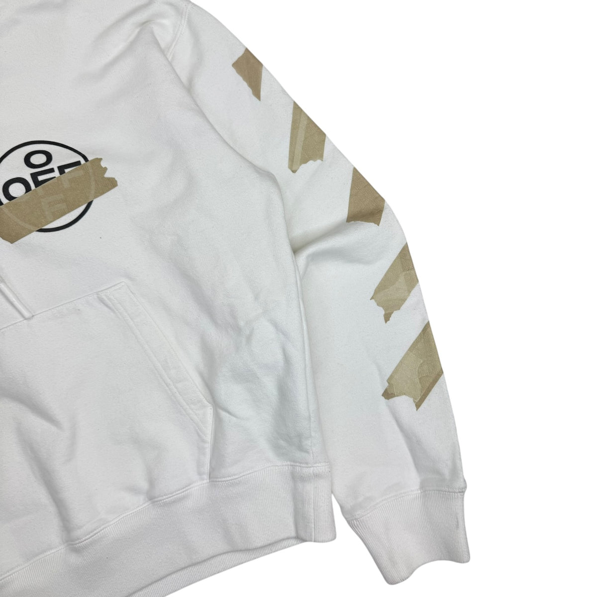 Off-White Tape Diag Arrows Hoodie White
