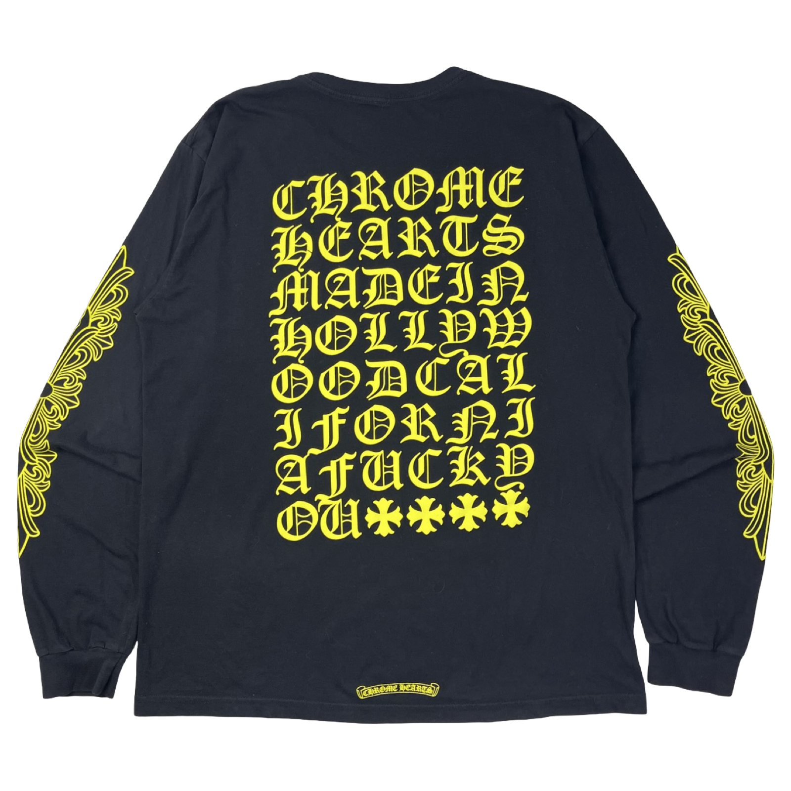 Chrome Hearts Made In Hollywood Pocket Long-Sleeve Shirt Black/Yellow
