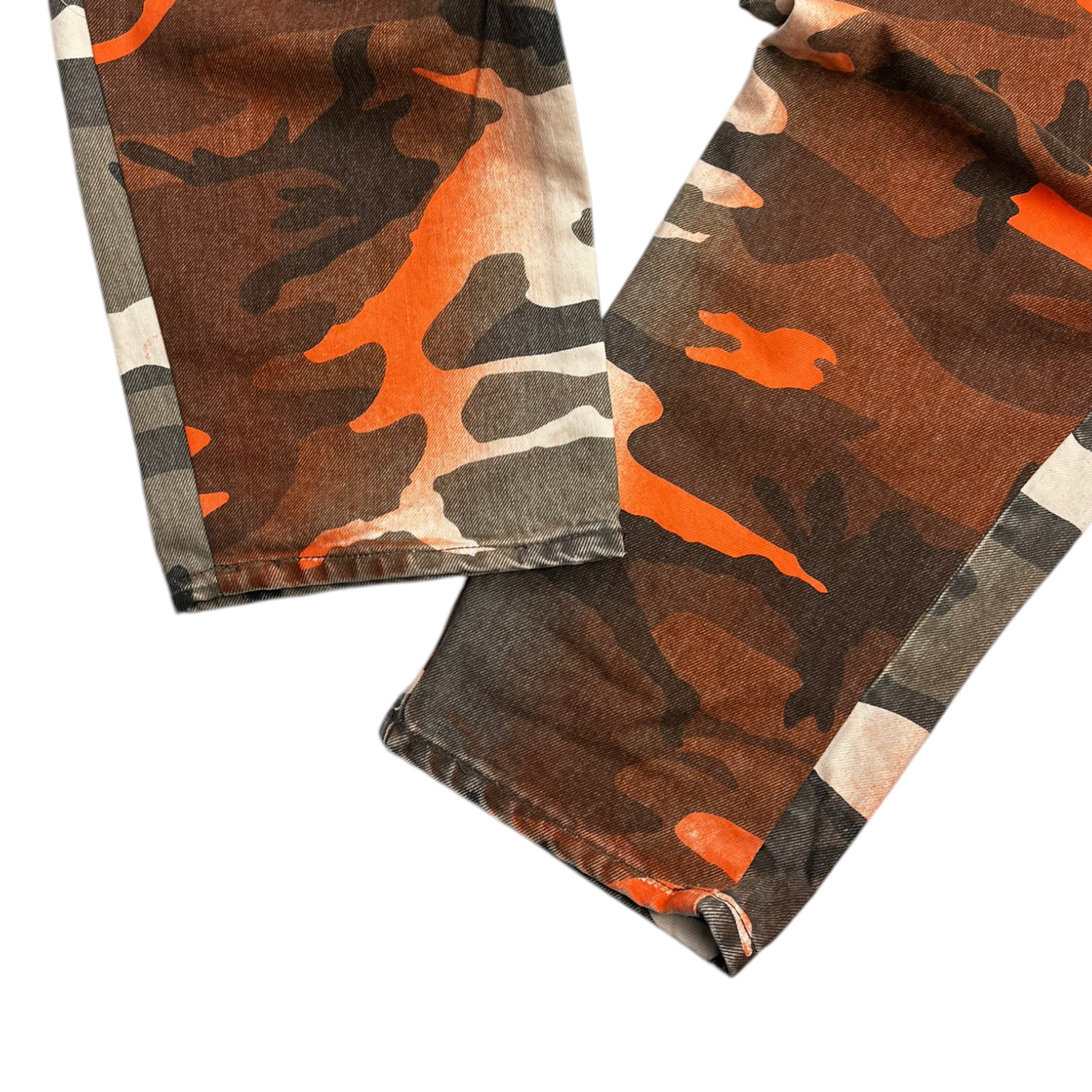 Stussy Spray Dye Big Ol' Jeans Orange Camo