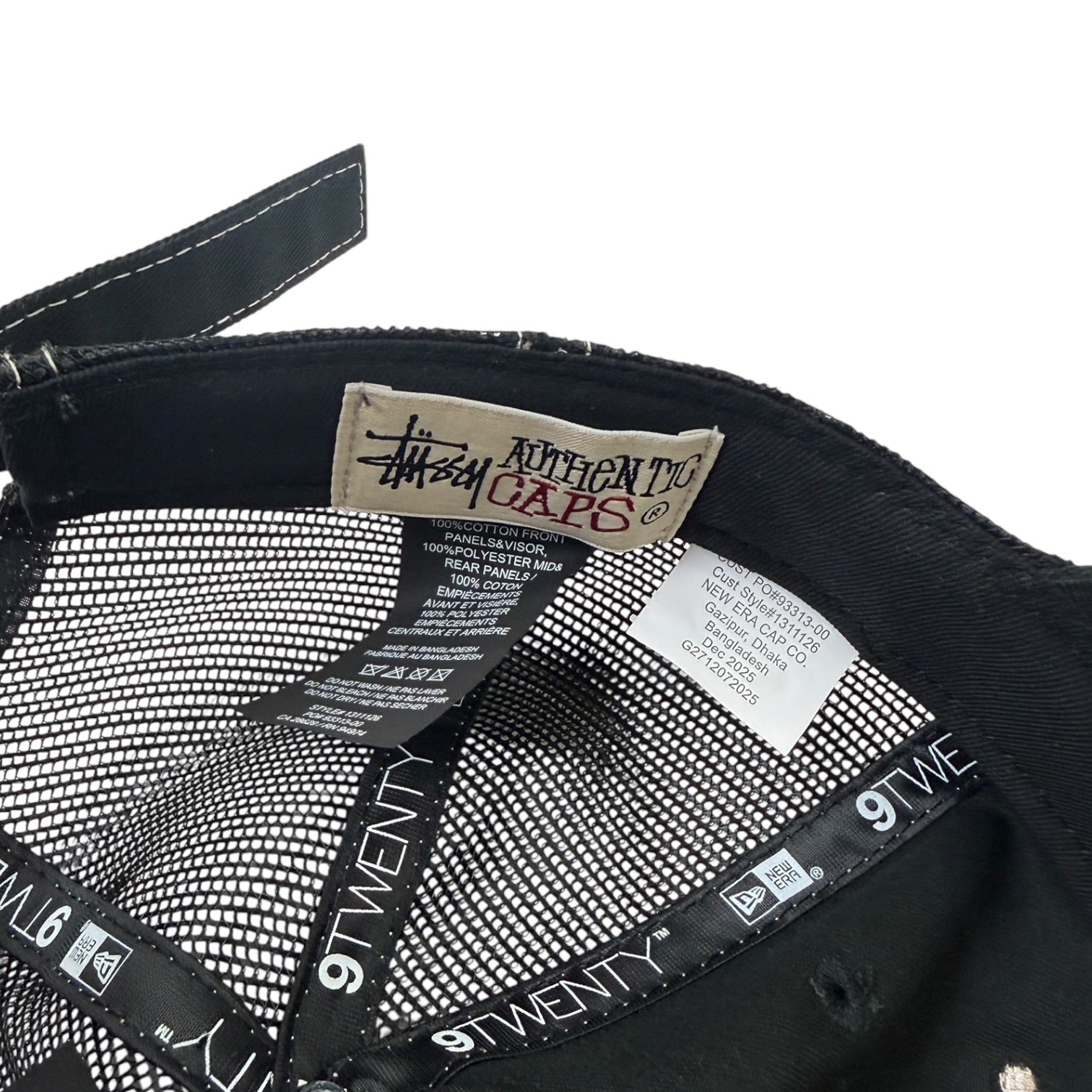 Stussy New Era 9Twenty Basic Trucker Hat Black