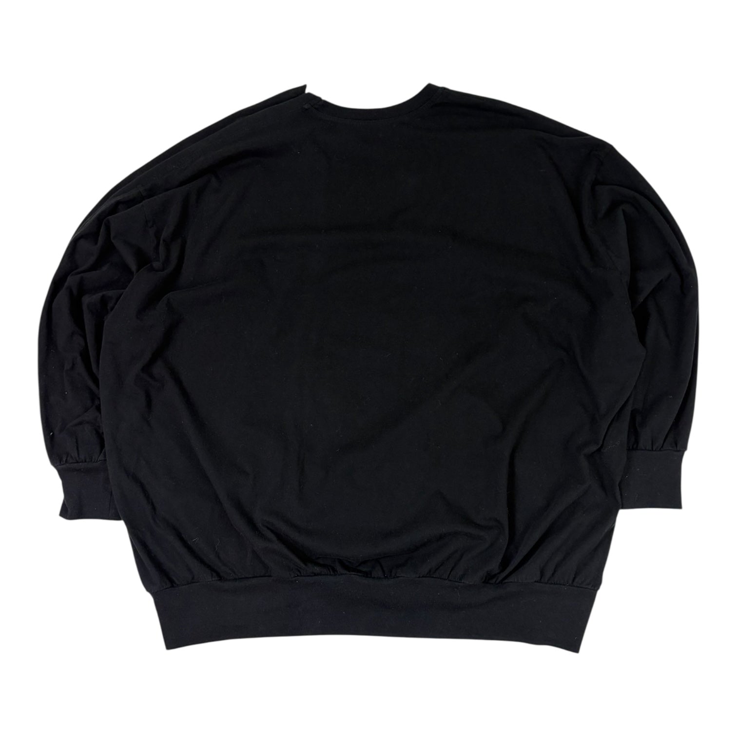 (W) W Group Buttton Crewneck Black