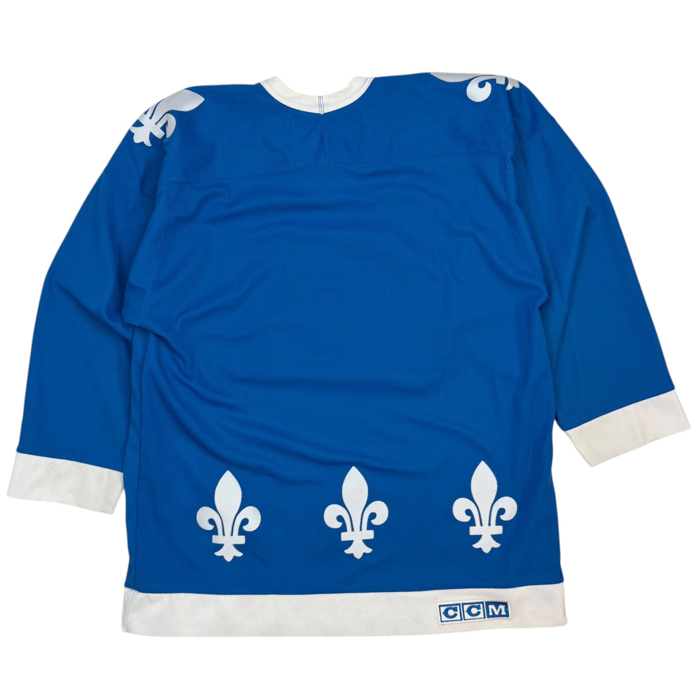 Vintage Quebec Nordiques CCM Jersey Blue