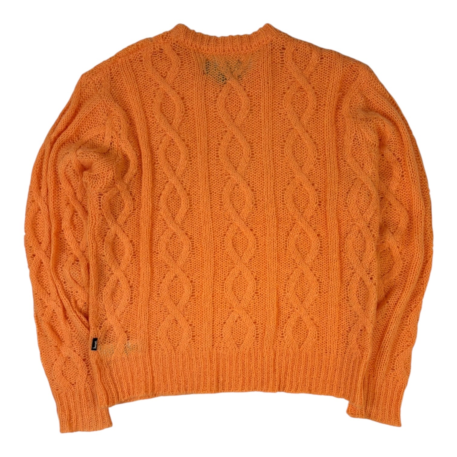 Stussy Loose Cable Knit Sweater Melon