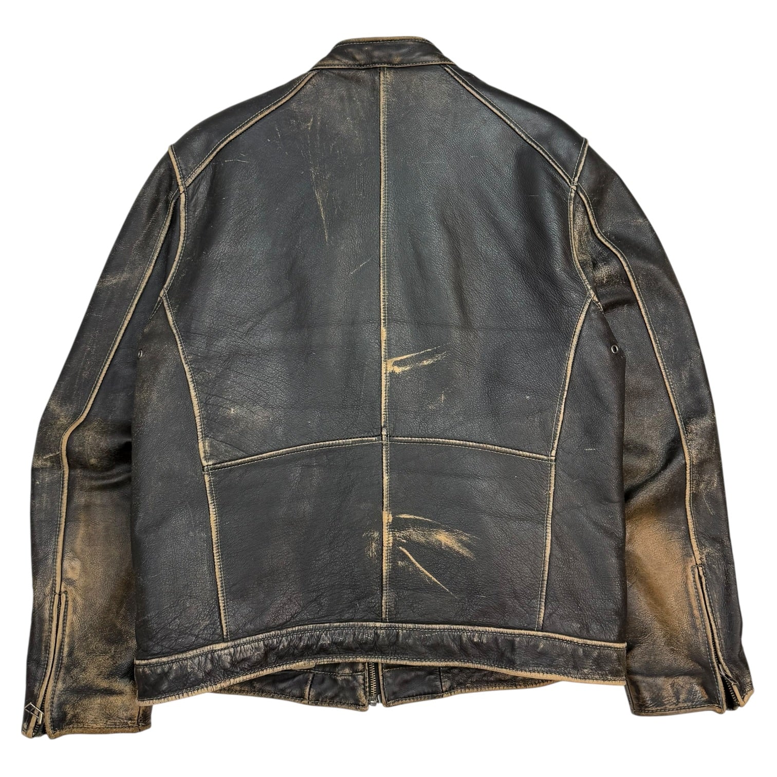 Vintage Danier Leather Moto Jacket Black