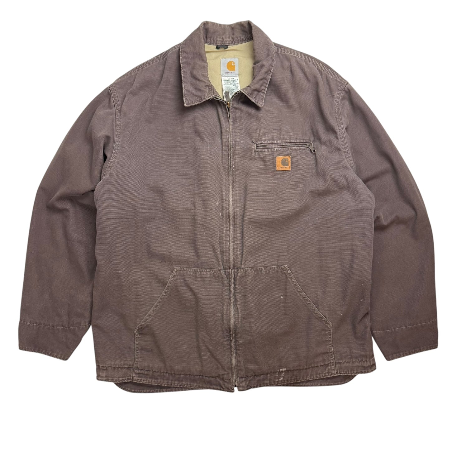 Vintage Carhartt Zip Up Jacket Brown