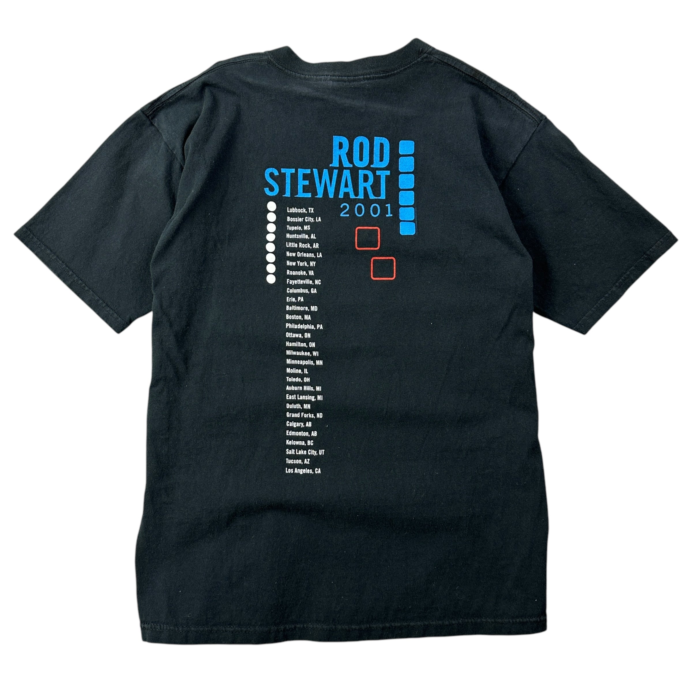 2001 Rod Stewart Tour Tee Black