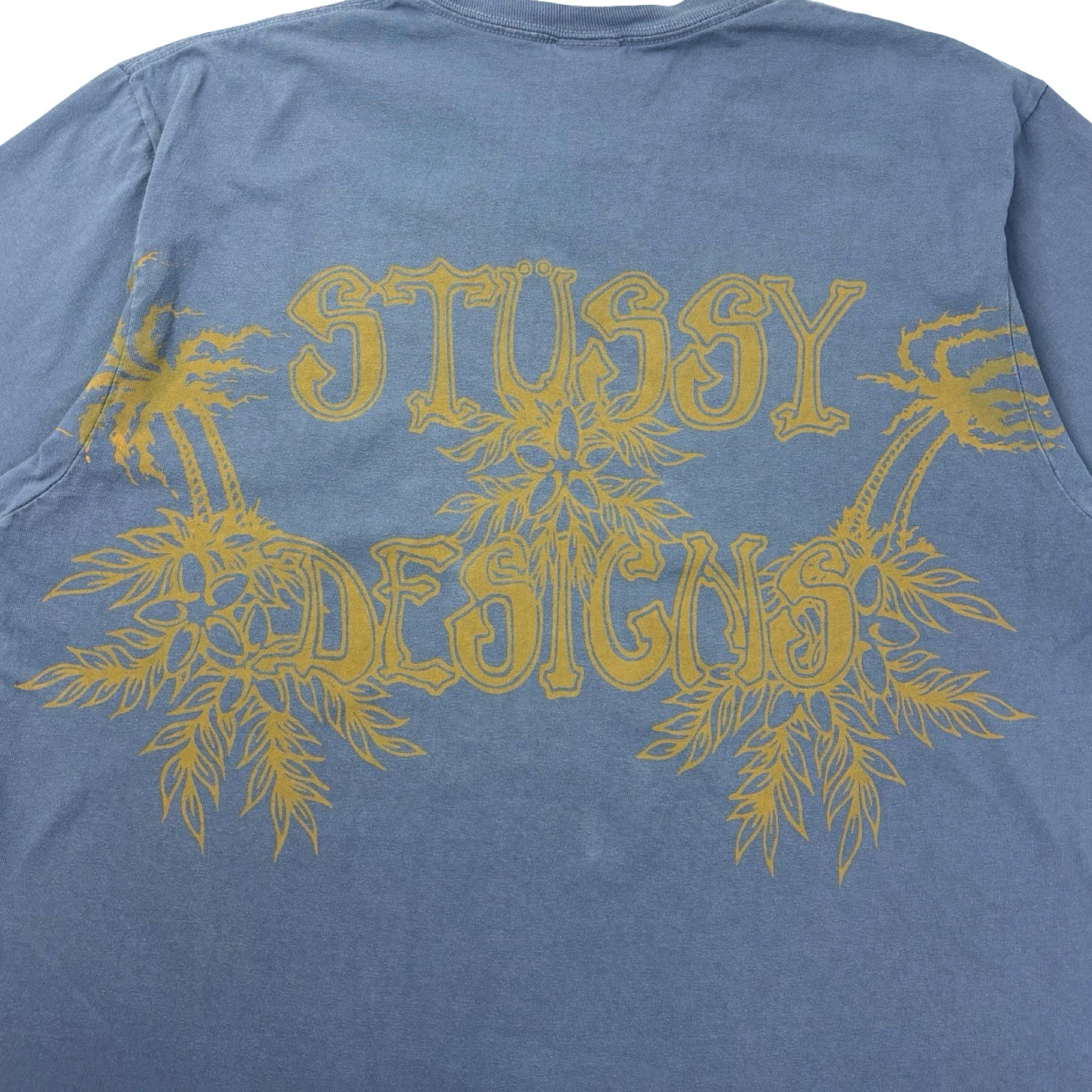 Stussy Wes Palms Tee Pigment Dyed Navy