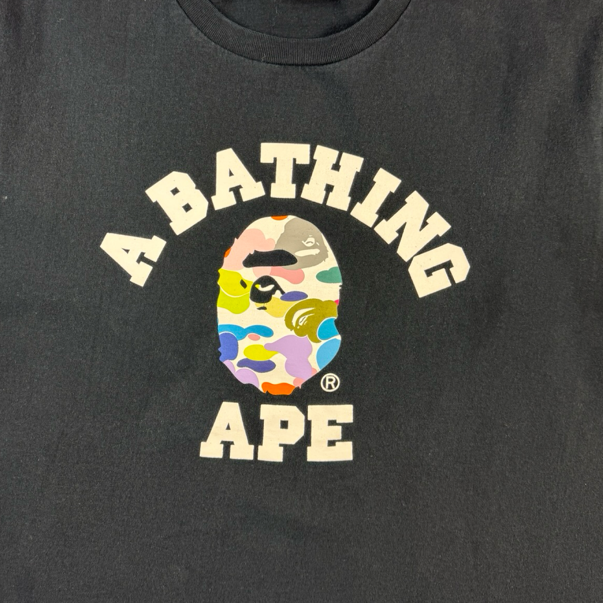 BAPE Multi Color Camo College T-Shirt