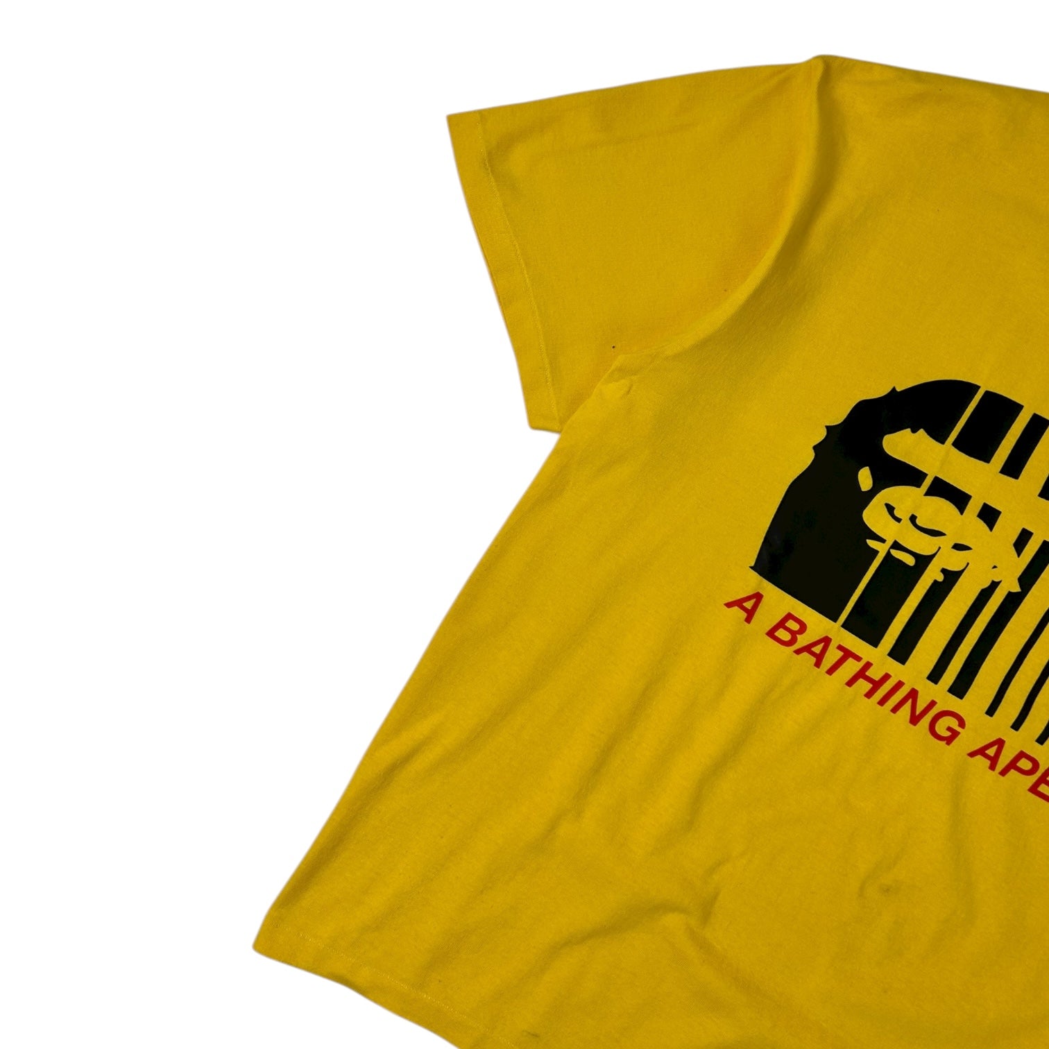 BAPE Vertical Line T-Shirt Yellow