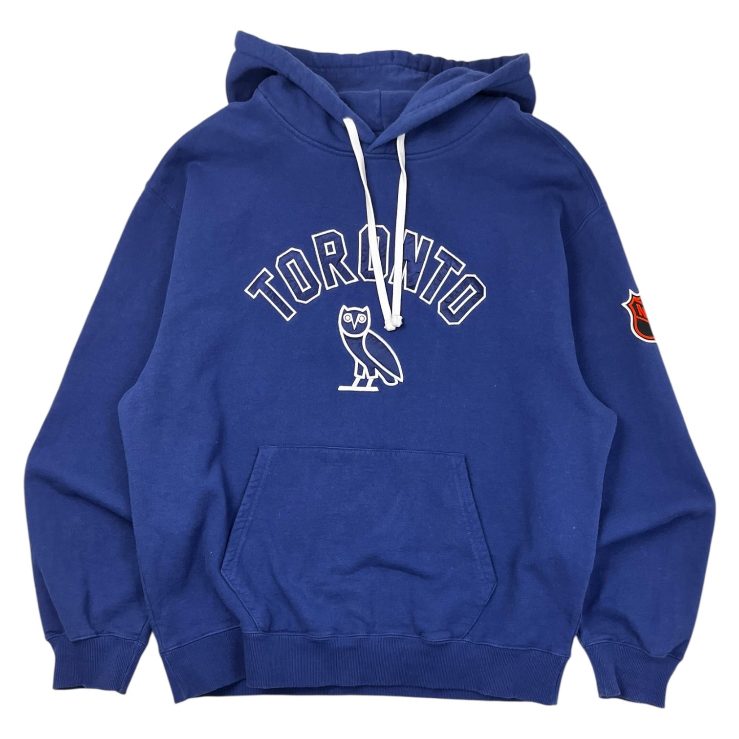 OVO Toronto Maple Leafs Spellout Hoodie Royal Blue