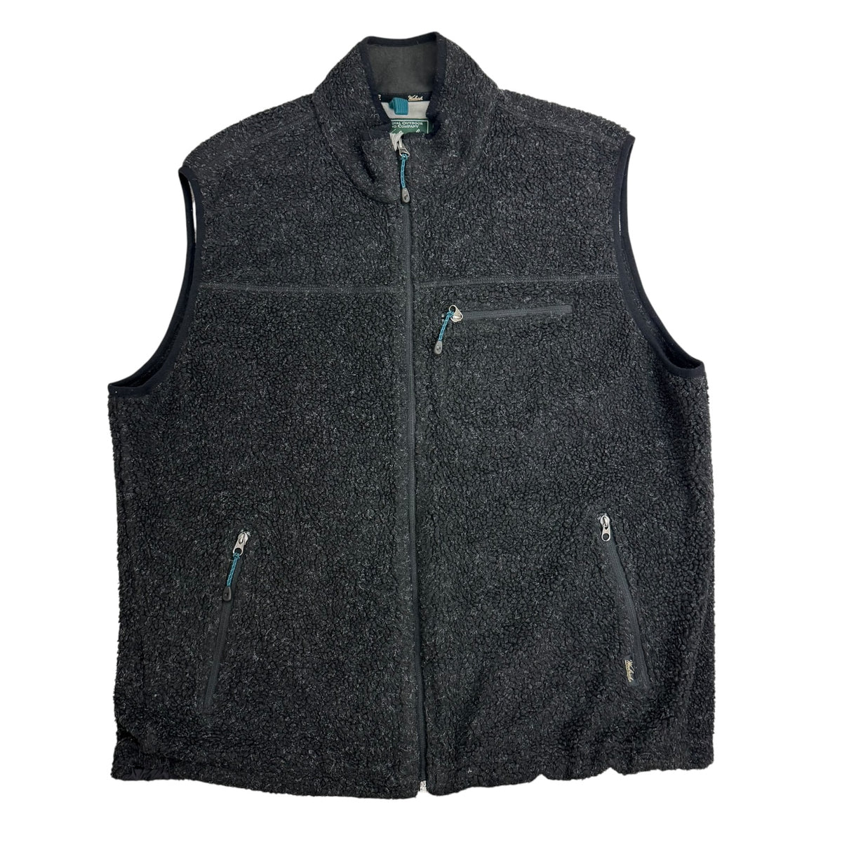 Vintage WoolRich Pile Fleece Vest Black