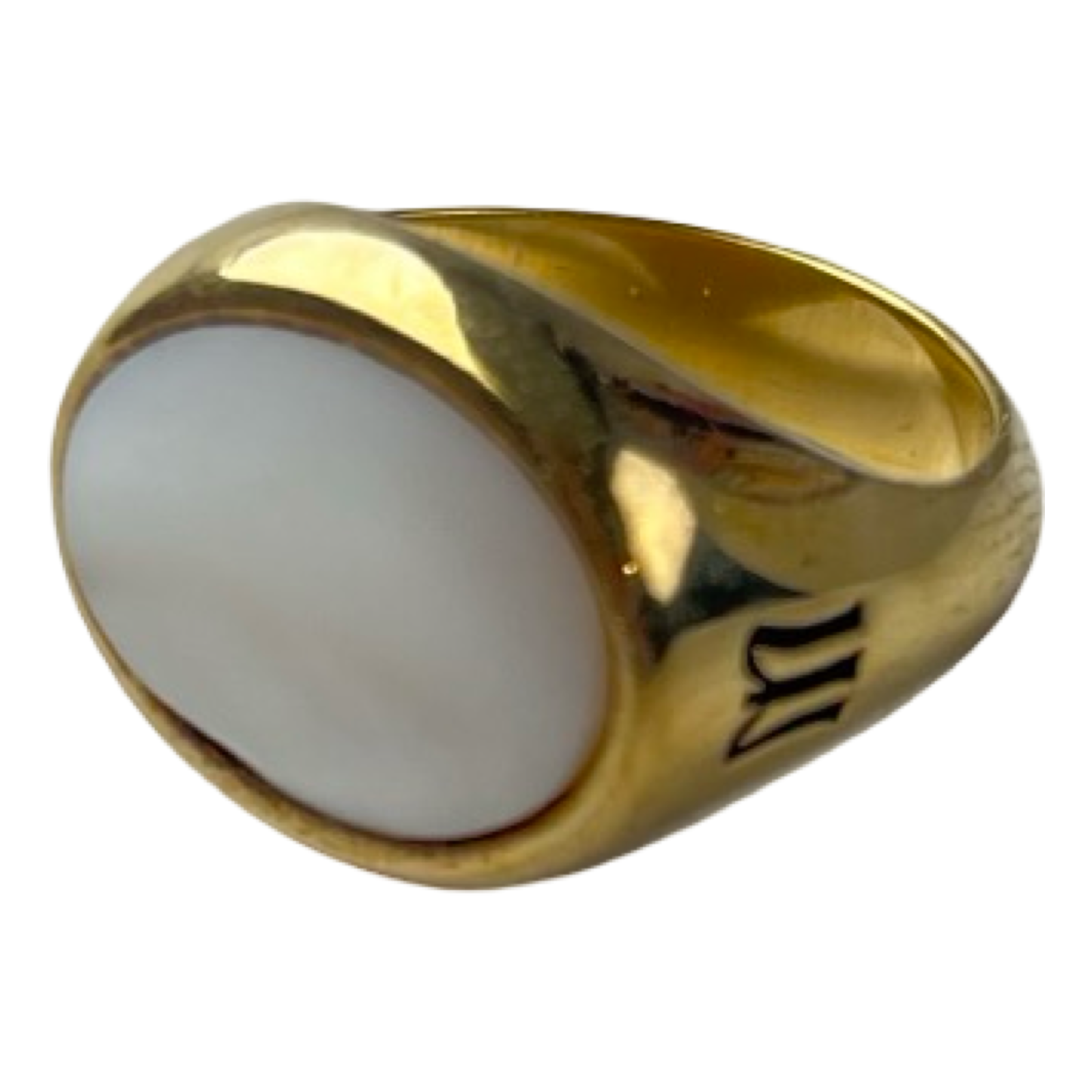 Maple Tubby Ring 14K Gold Mother Of Pearl