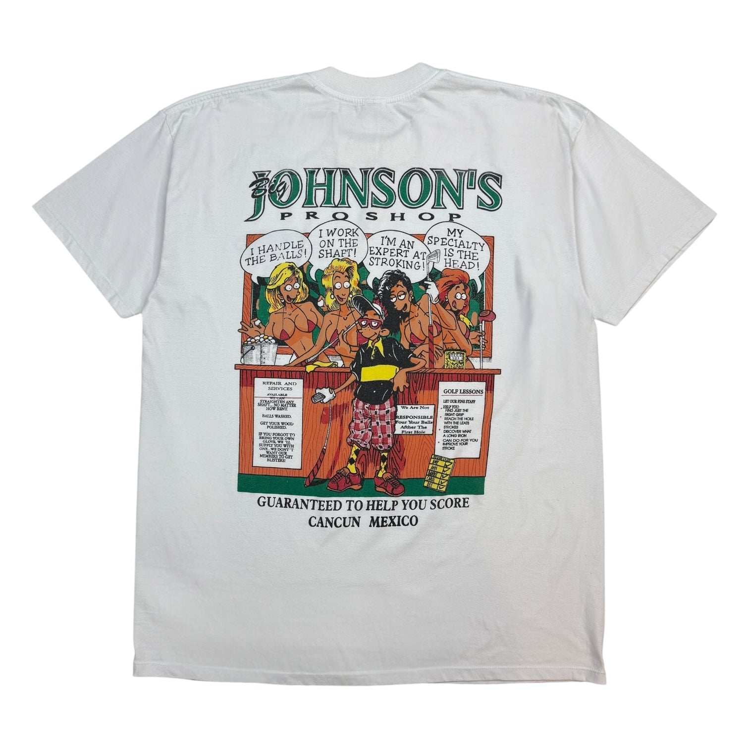Vintage Big Johnson Golf Cancun Tee White