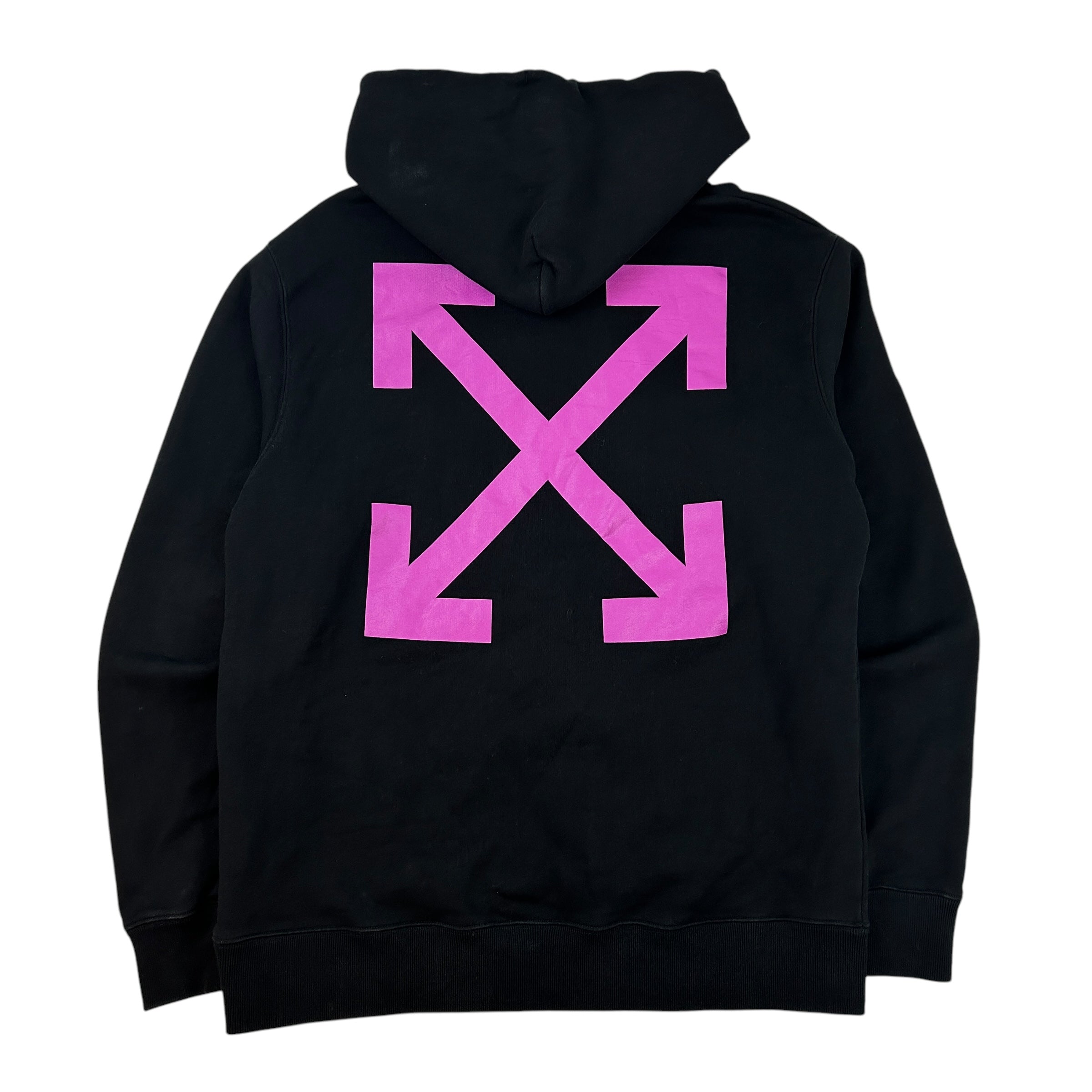 Off-White Caravaggio Print Hoodie Black Cyclamen
