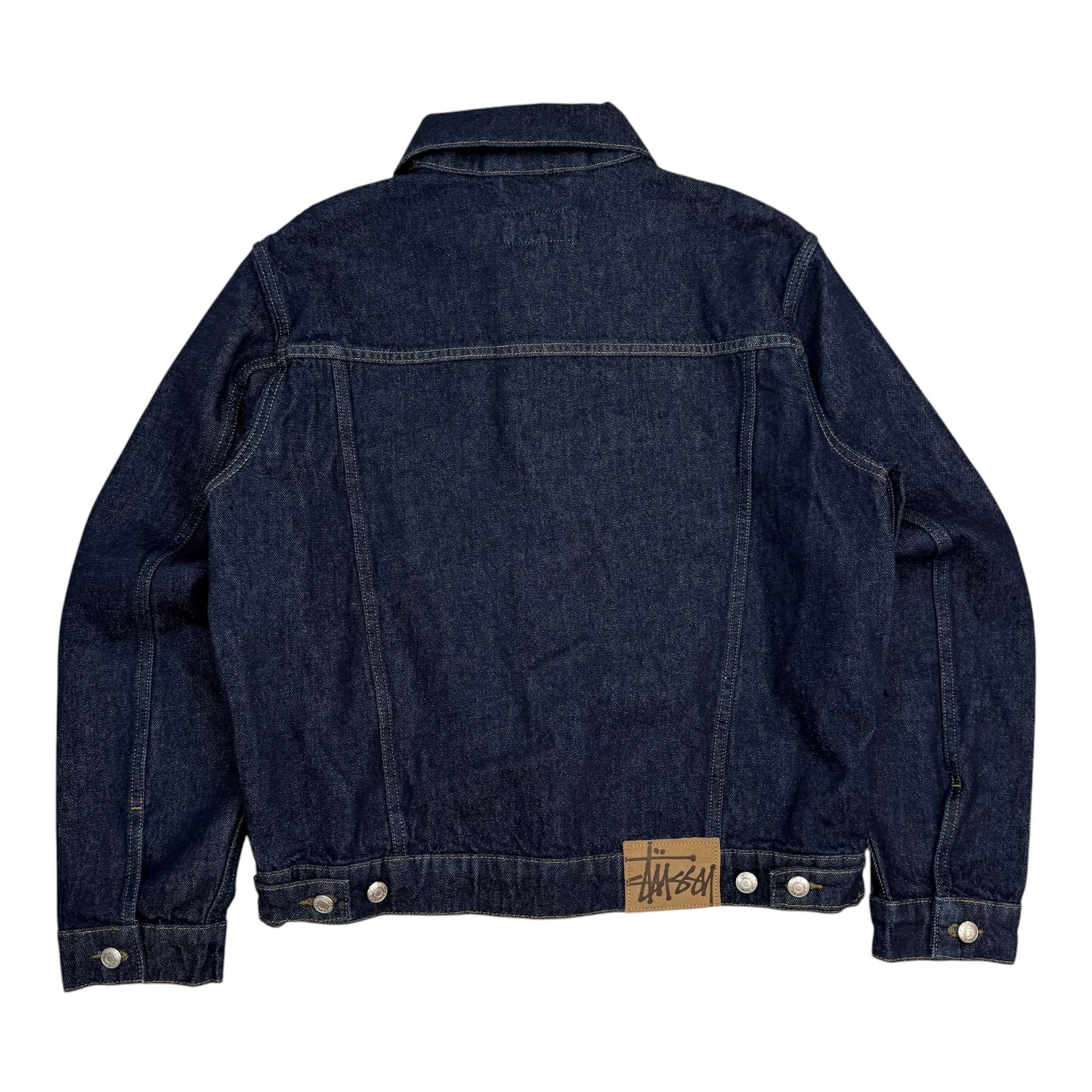 Stussy Trucker Denim Jacket Rinsed Indigo