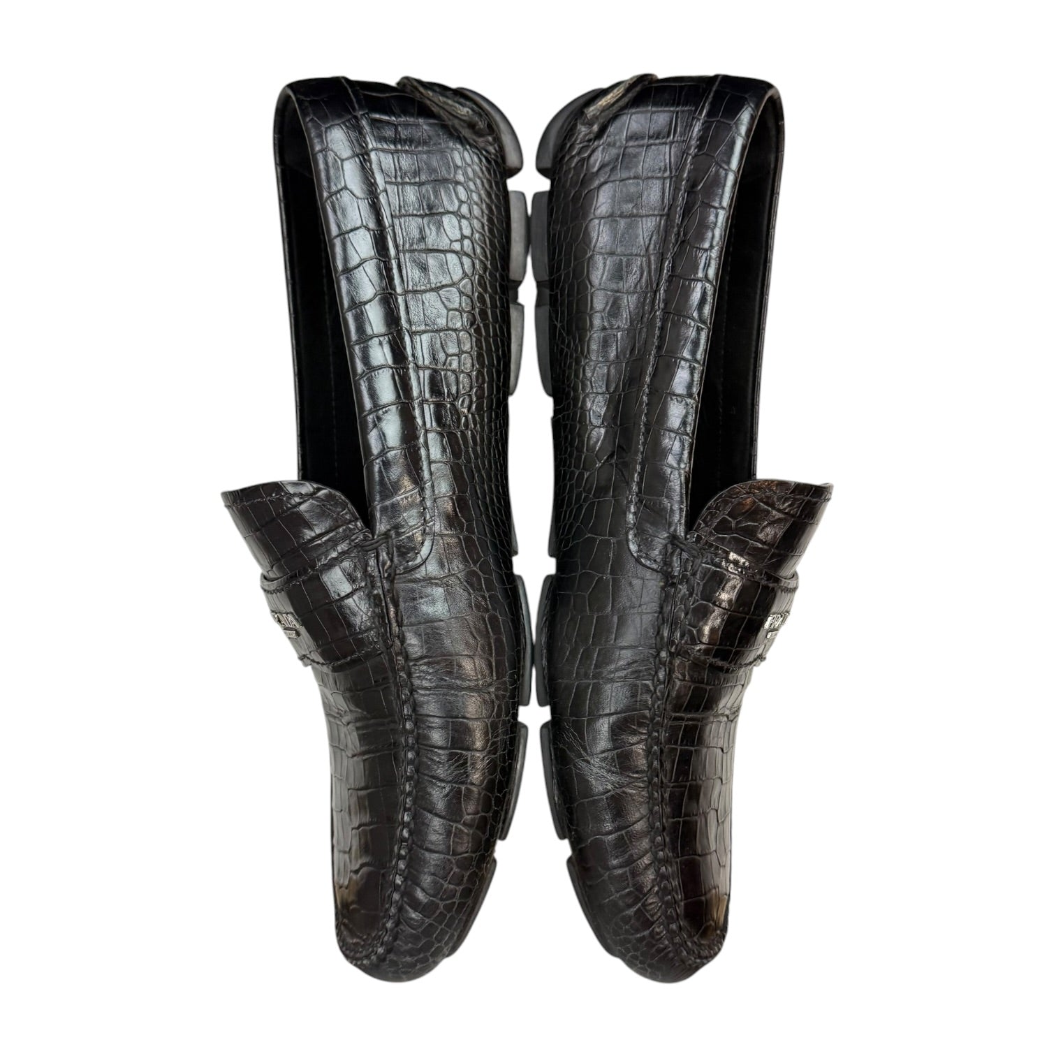 Prada Leather Loafers Black