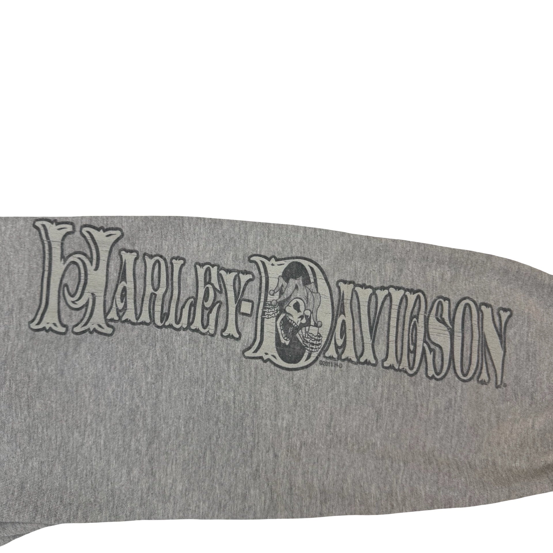 Vintage Harley Davidson Home Of The Calgary Stampede Longsleeve Grey
