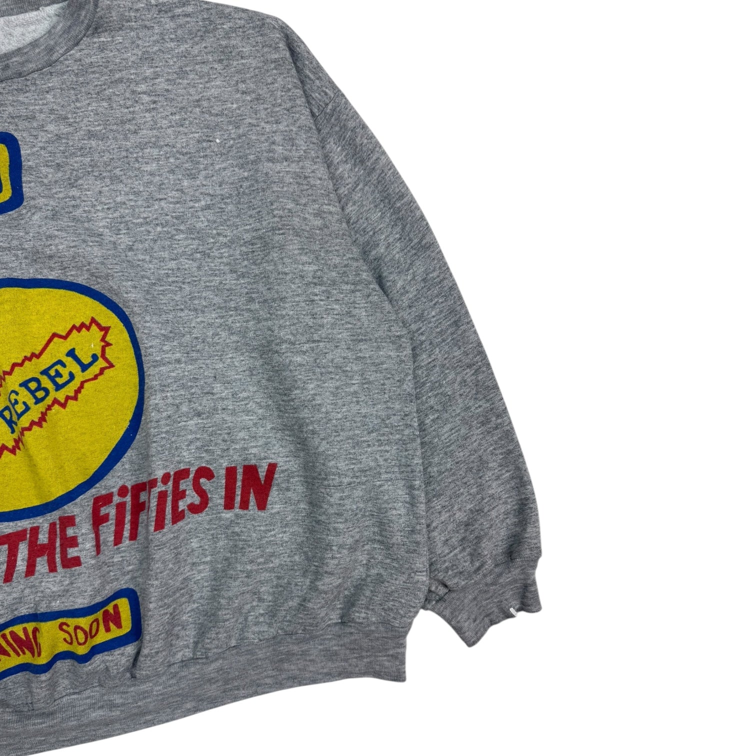 Vintage James Dean ‘Rebel’ Crewneck Grey