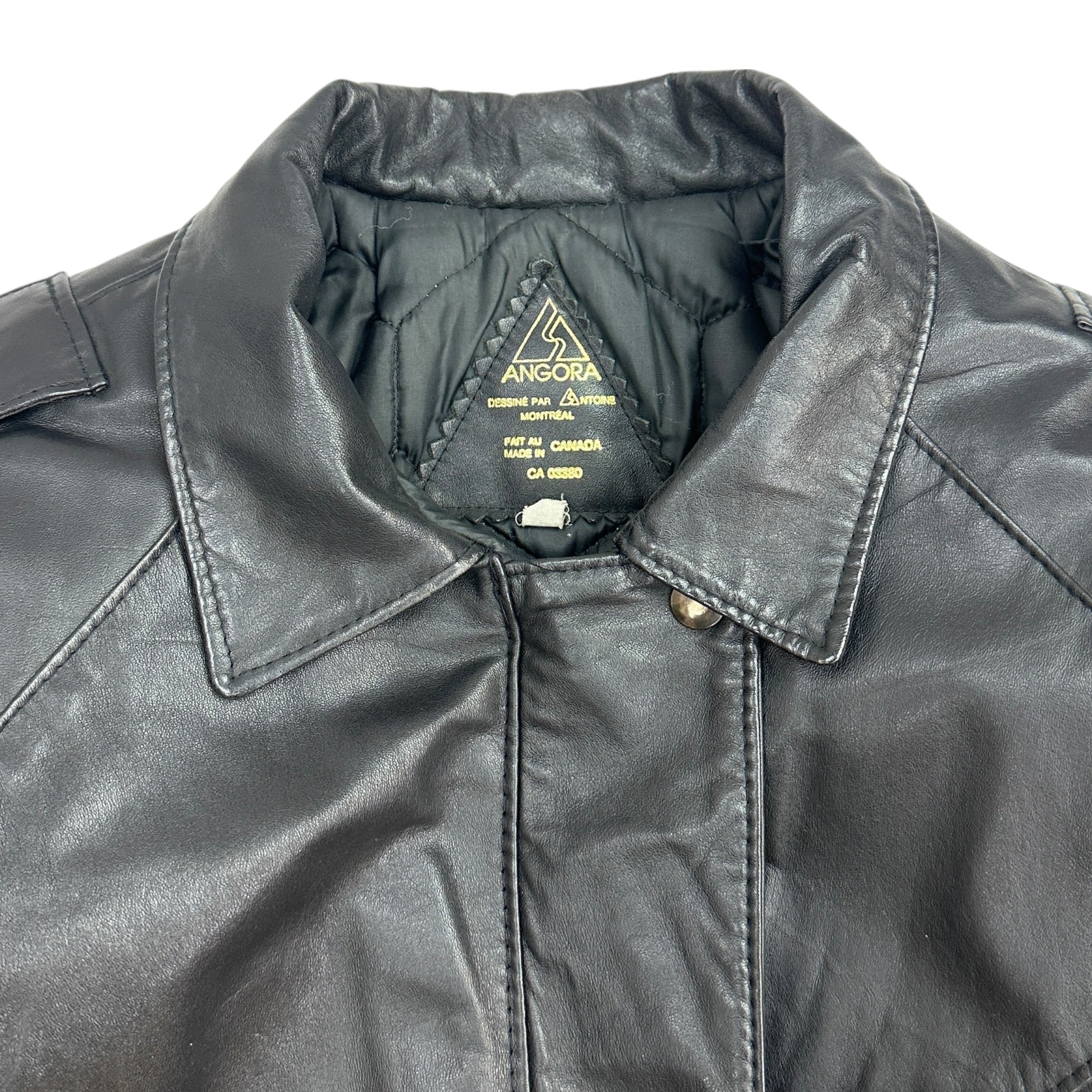 Vintage Anora Leather Jacket Black
