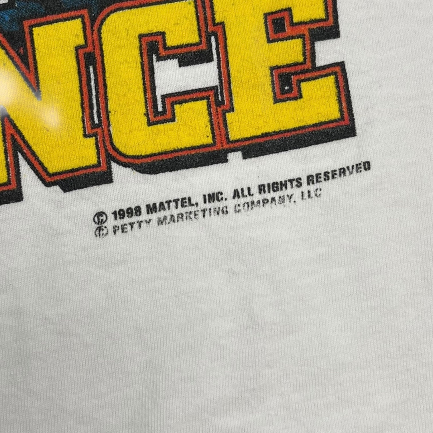 1998 Legendary Performance Hot Wheels NASCAR T-Shirt