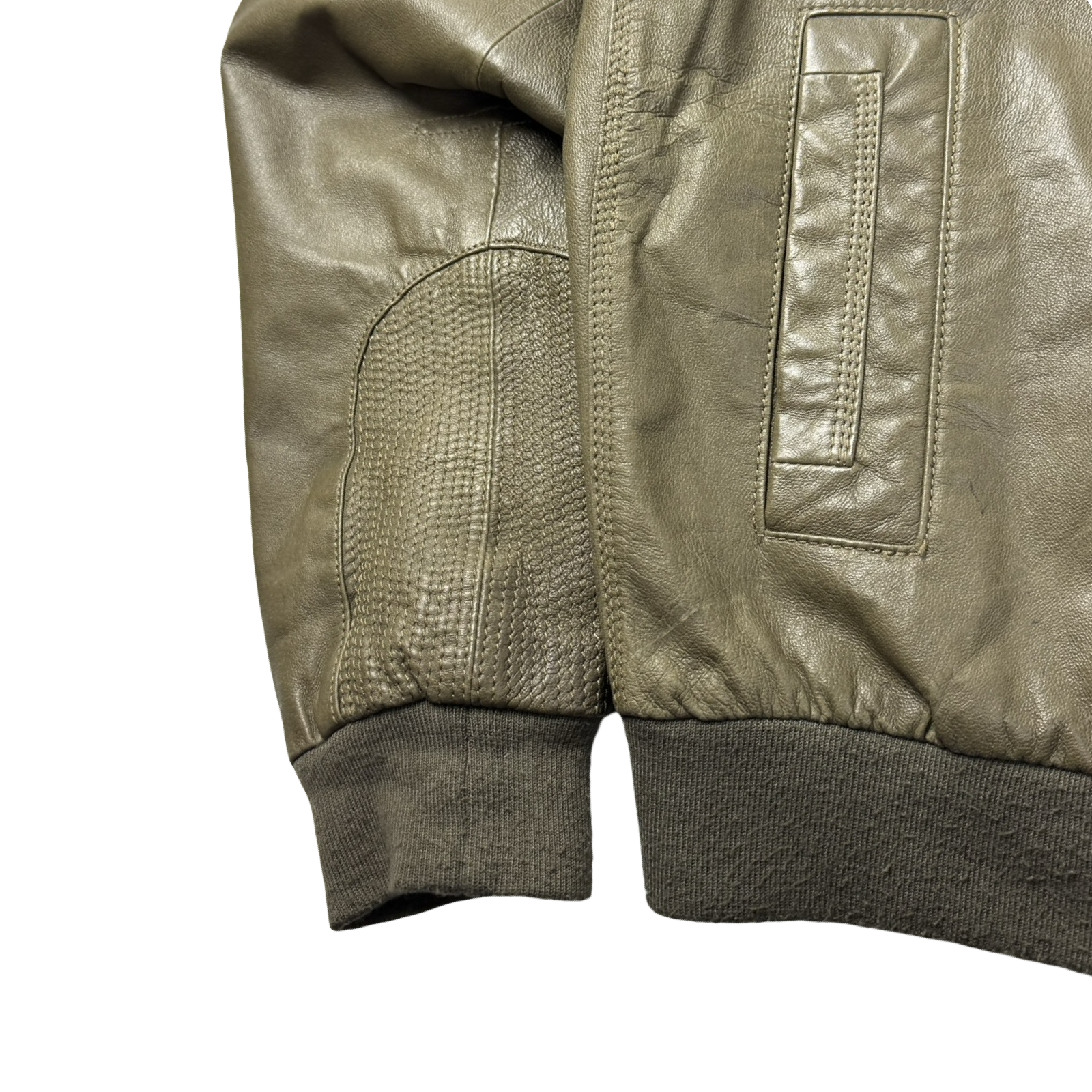 Vintage Danier Leather Flight Jacket Olive