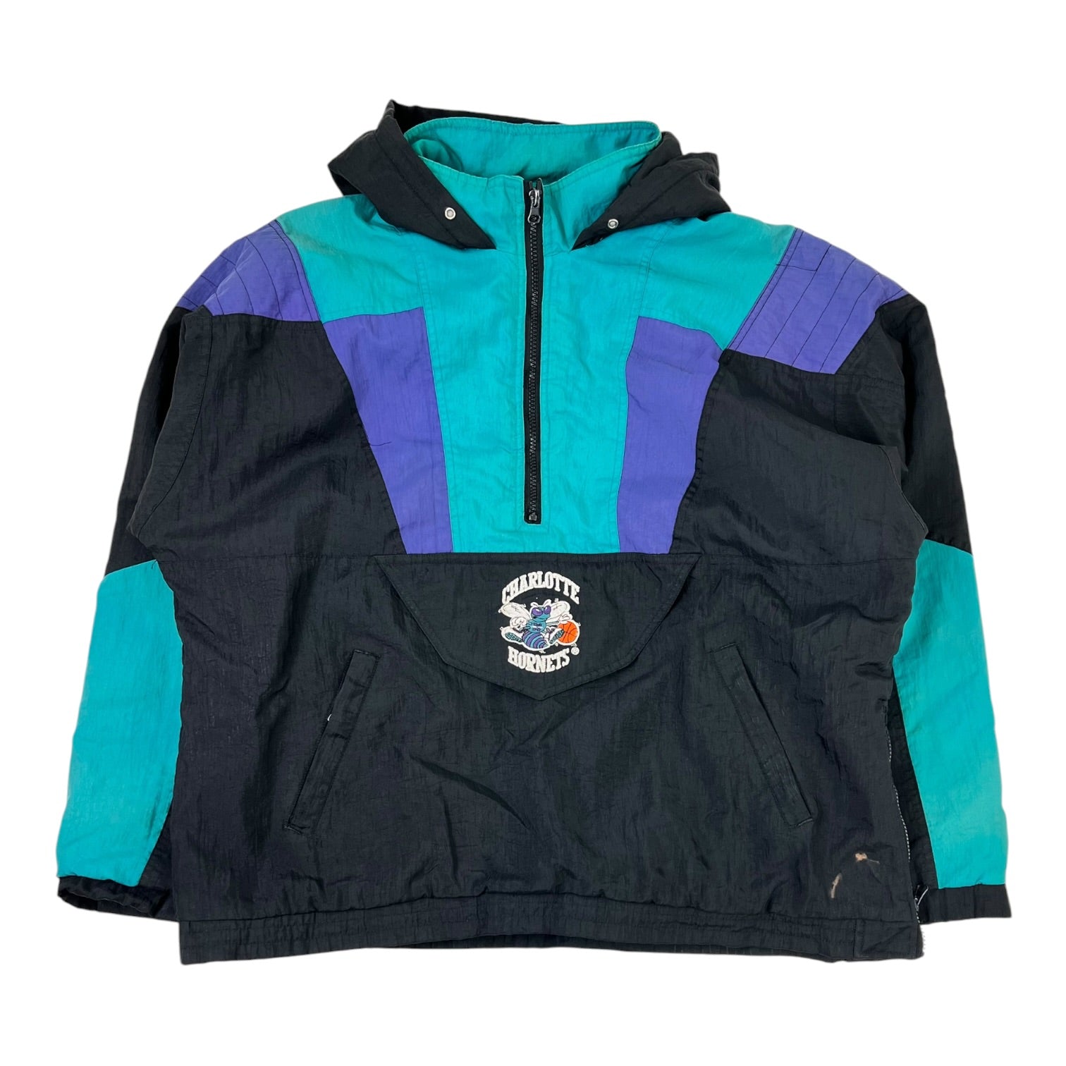Vintage NBA Starter Charlotte Hornets Half Zip Jacket