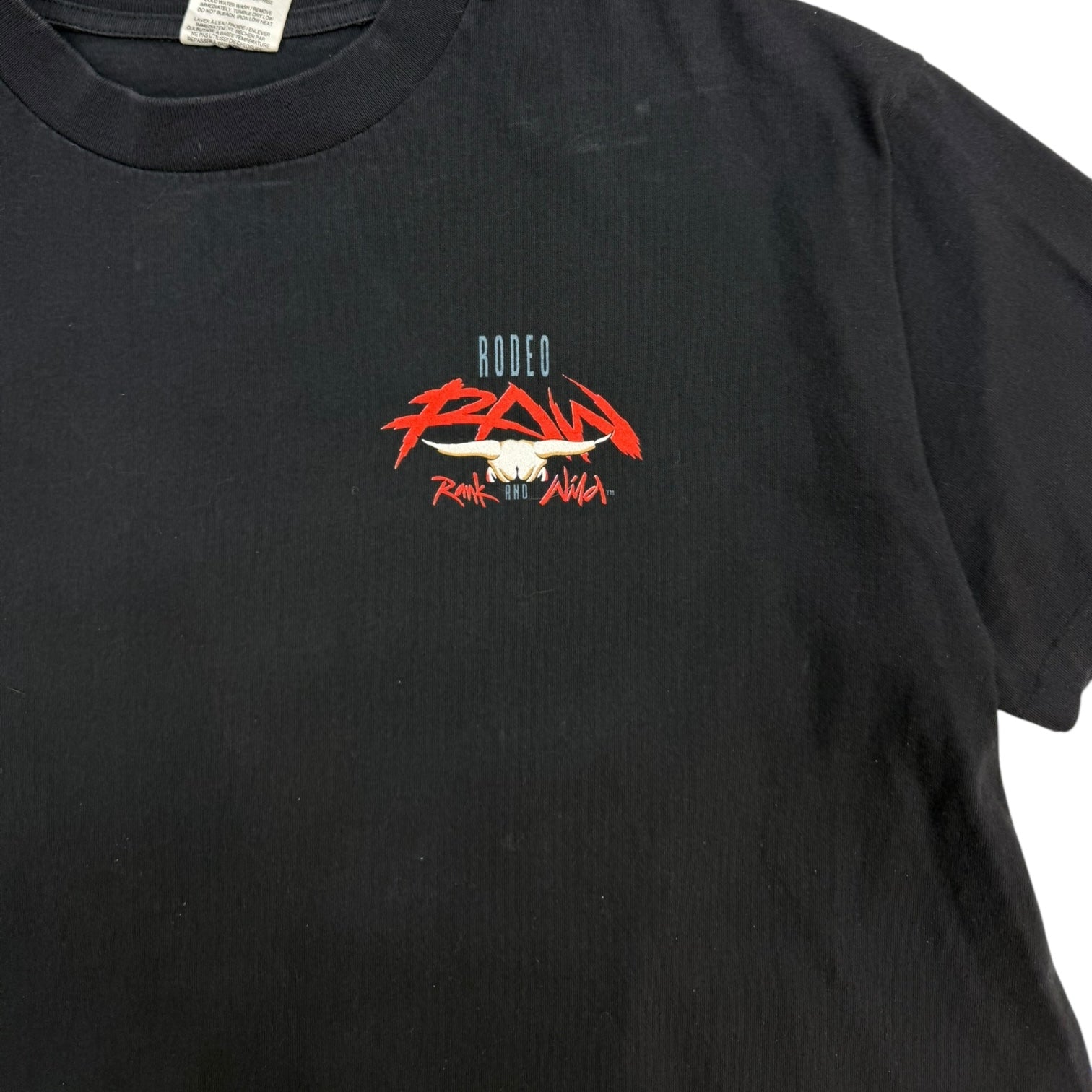 Vintage Raw Rodeo T-Shirt Black