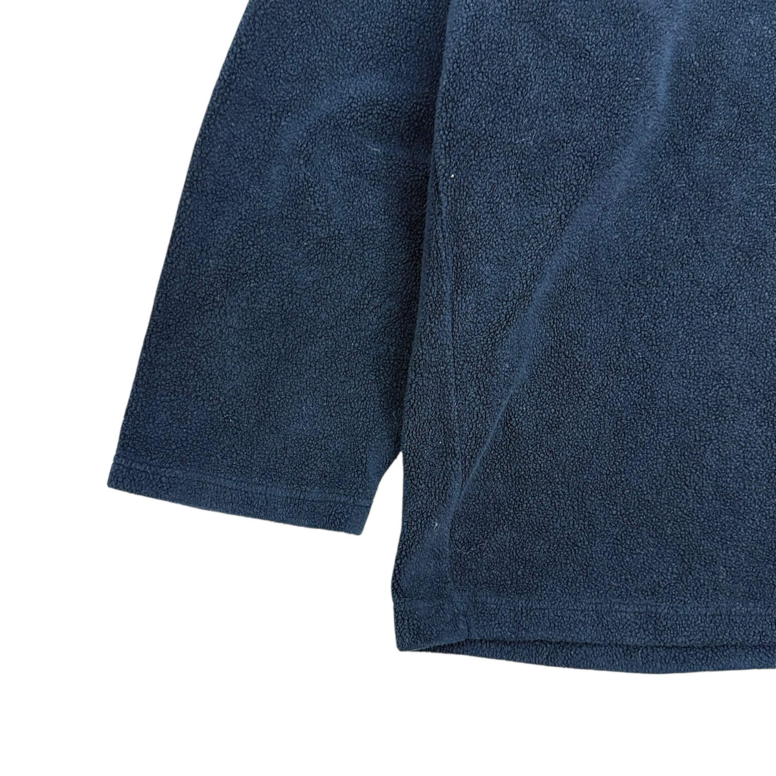 Vintage Buffalo Fleece Quarter Zip Sweater Navy Blue