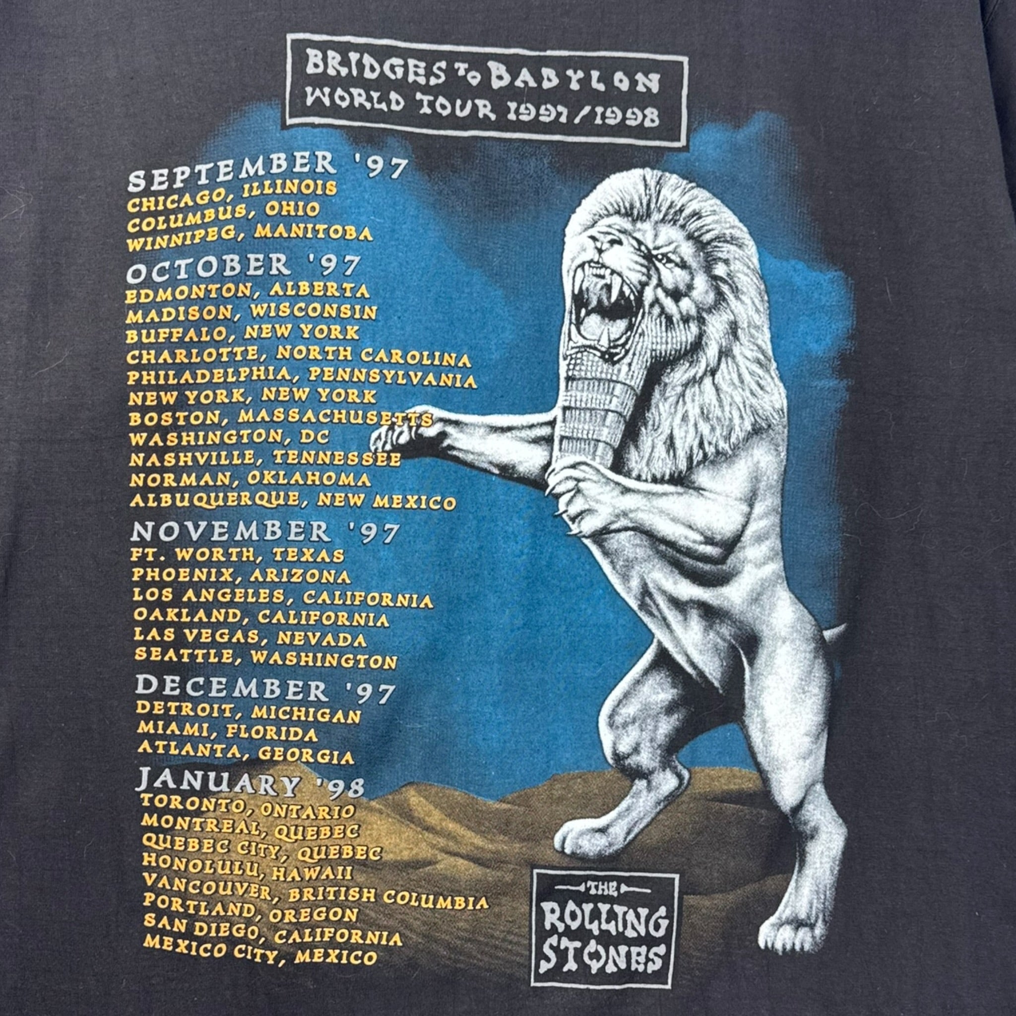 1998 Rolling Stones Bridge To Babylon T-Shirt