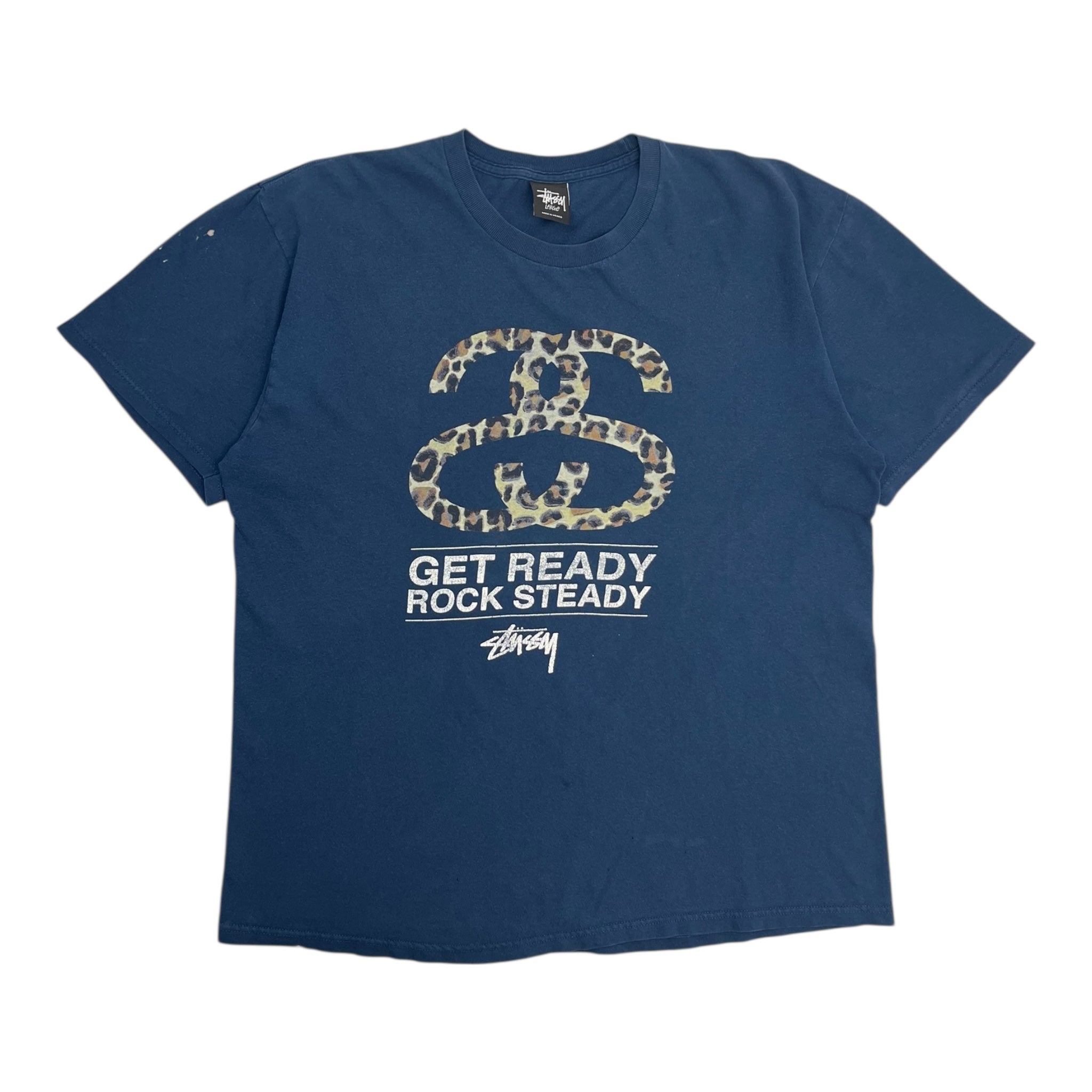 Stussy SS Leopard T-Shirt Navy