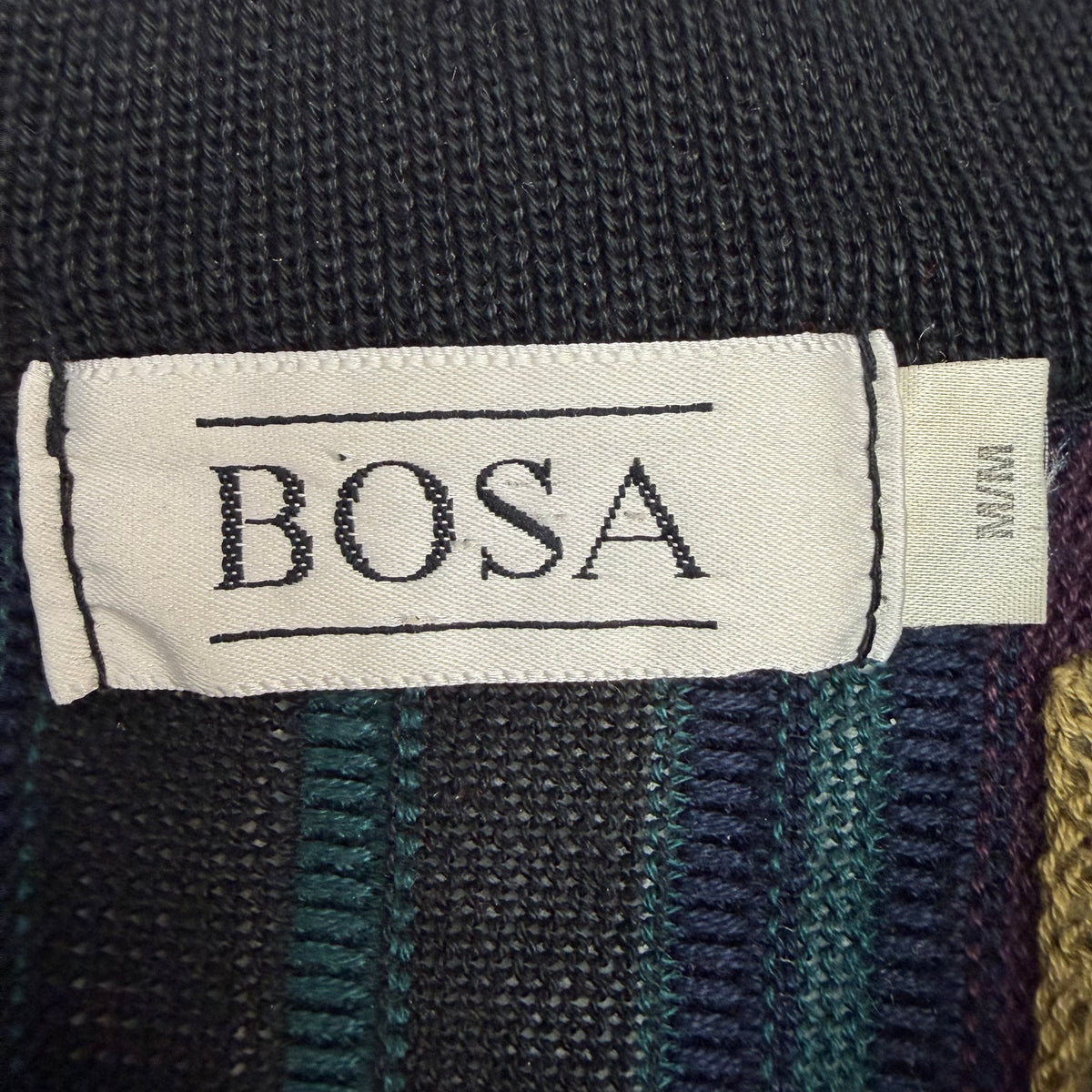 Vintage Bosa 3D Knit Sweater Multicolor