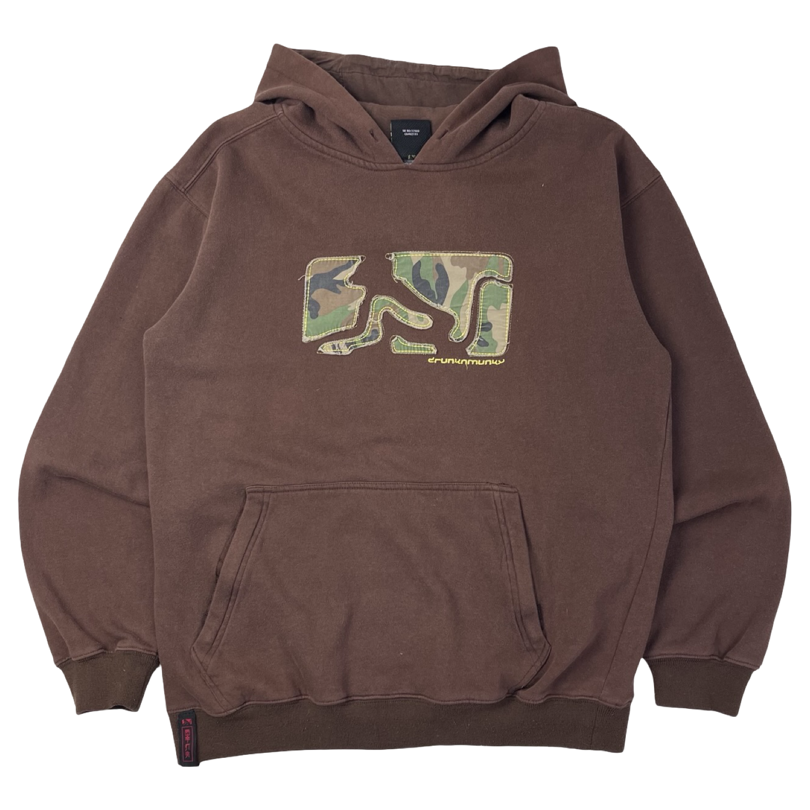 Vintage Y2K Drunknmunky Patch Logo Hoodie