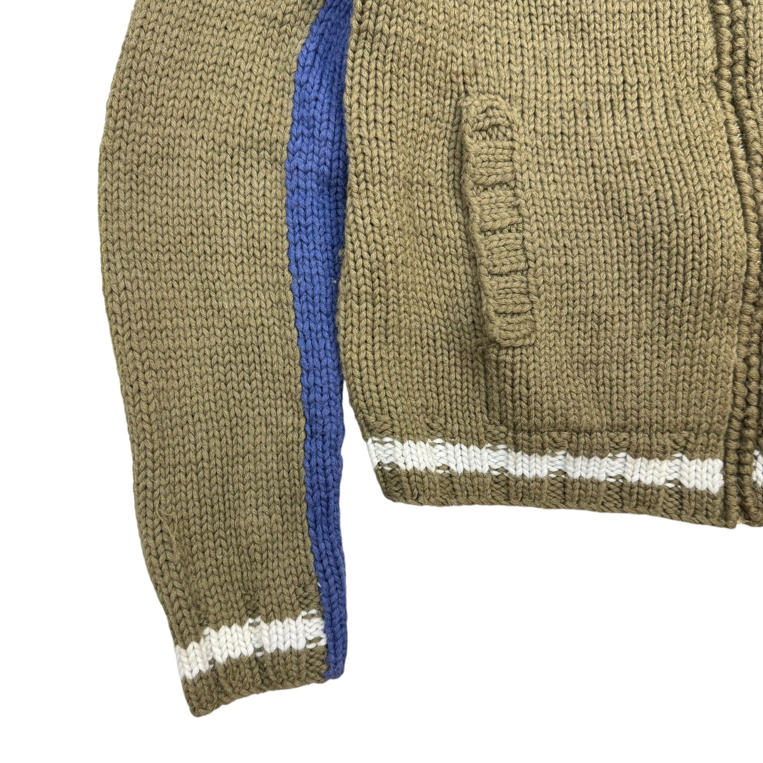 Vintage Diesel Zip Up Knit Sweater Green