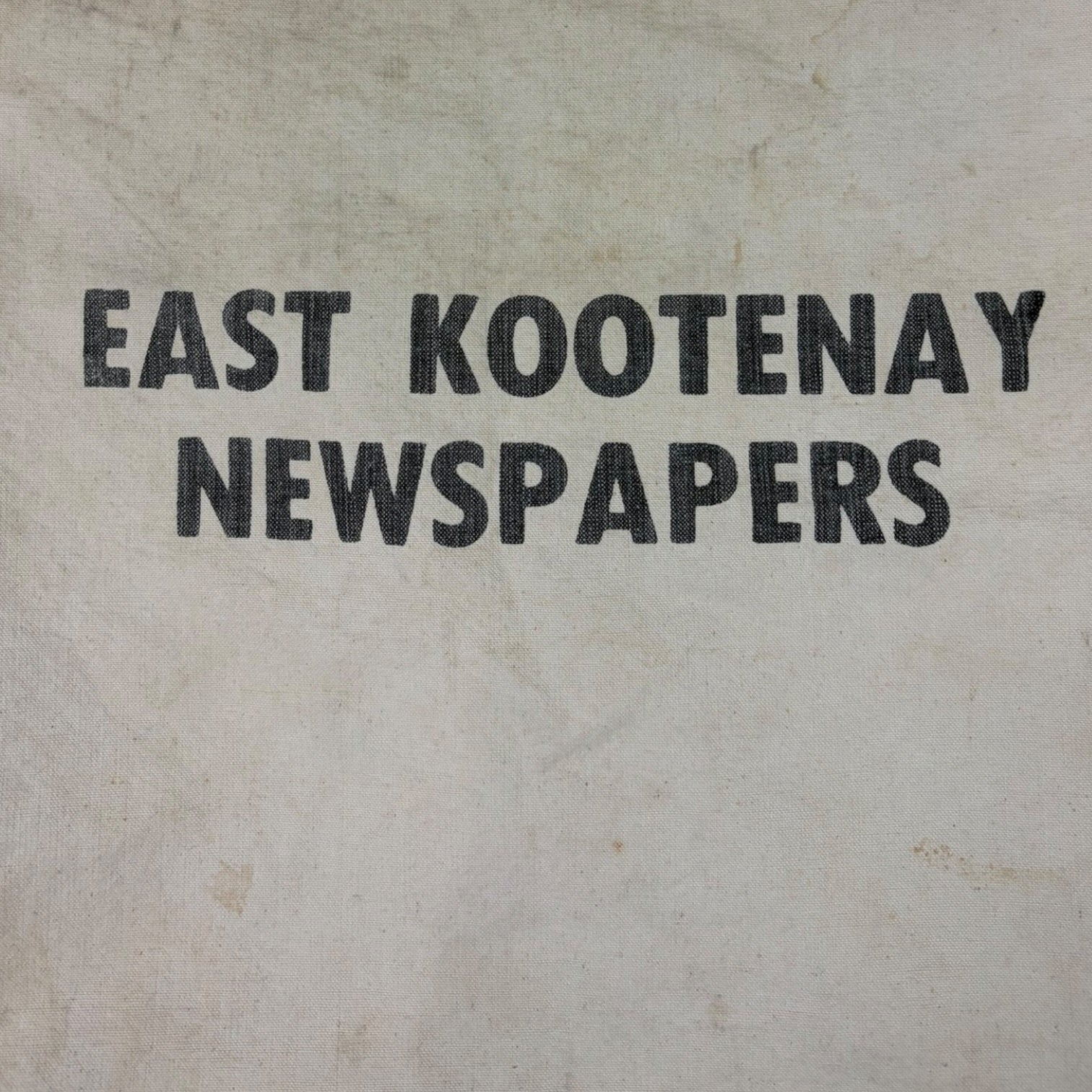 Vintage Newspaper Delivery Bag Cream